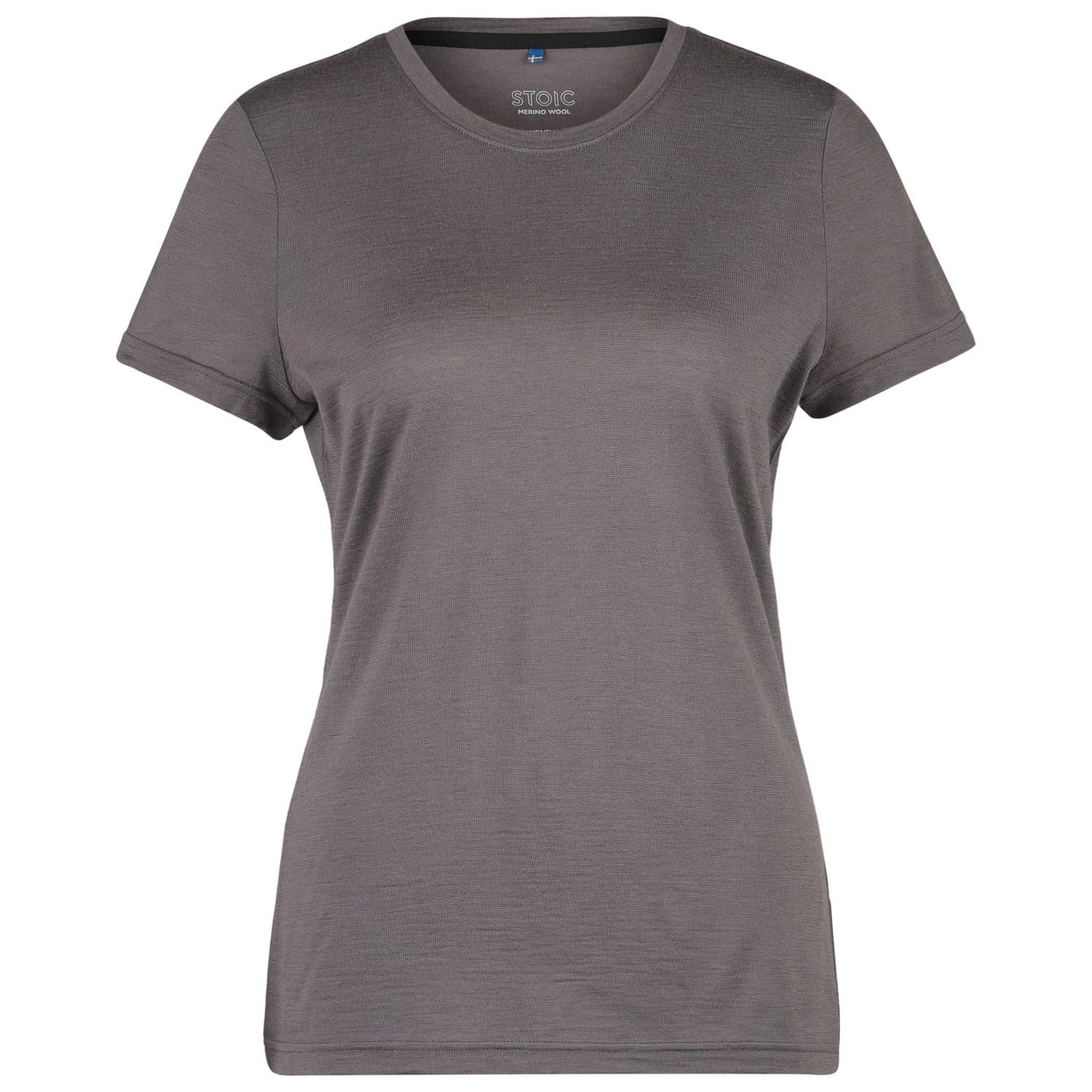 Дамско мериносово термобельо Stoic Women's Merino180 BengtSt. T-Shirt slim Merino shirt - Dark Purple