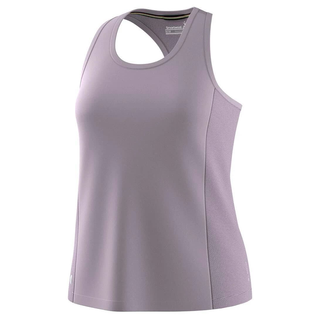 Дамски потник с широка презрамка Smartwool Women's Active Mesh Racerback Tank Tank top - Purple Storm Heather