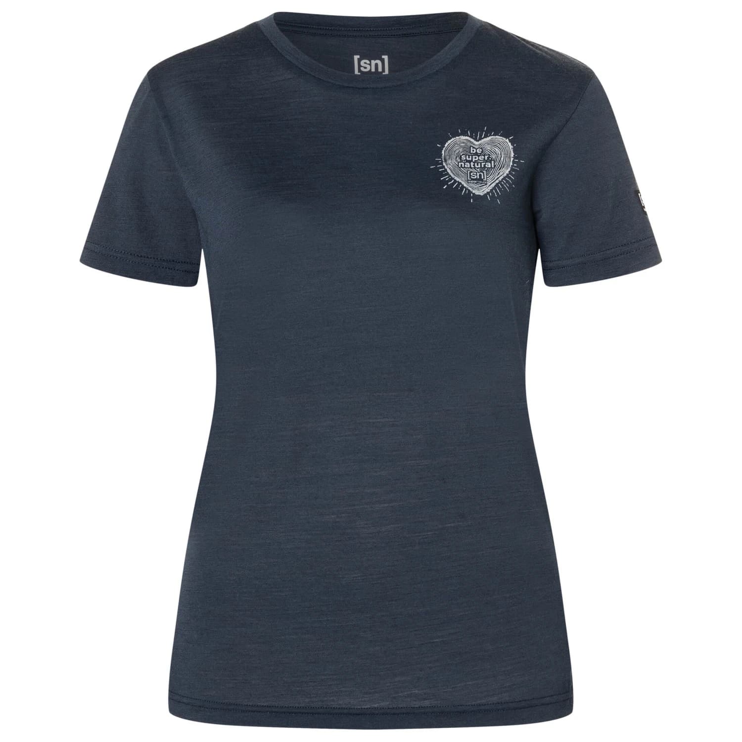 Дамска мериносова блуза Super.natural Women's Little Heartwood Tee Merino shirt - Blueberry / Feather Grey