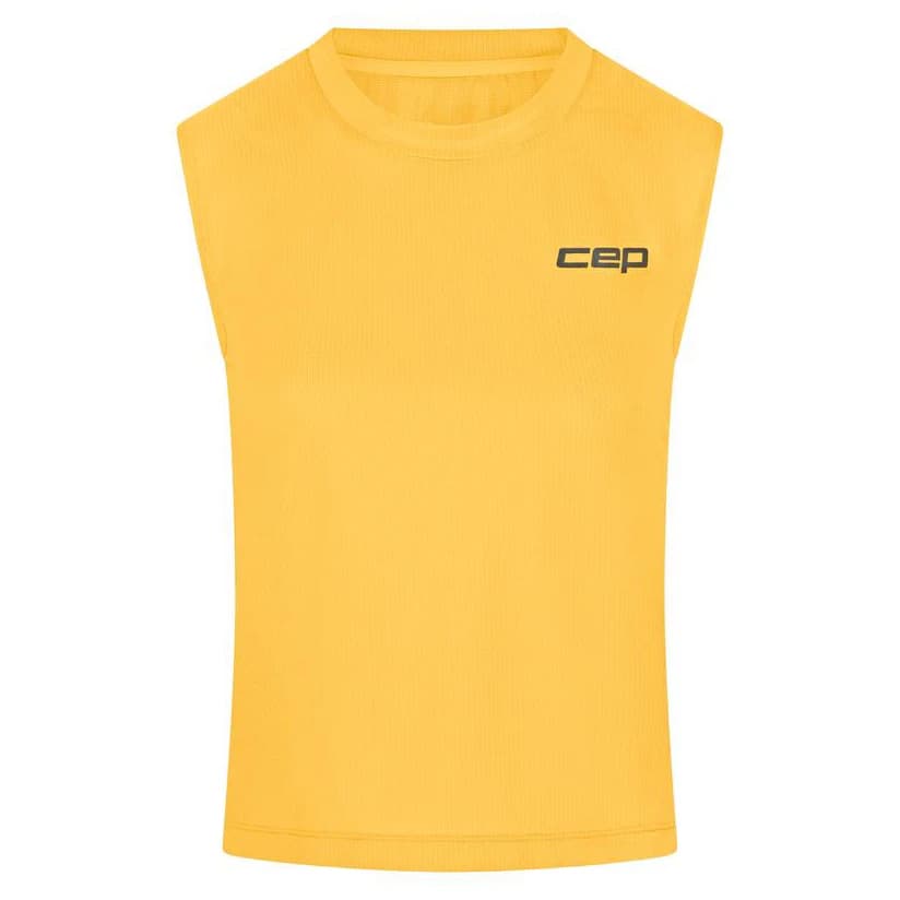 Дамски потник с широка презрамка CEP Women's Run Shirt Sleeveless Tank top - Marigold