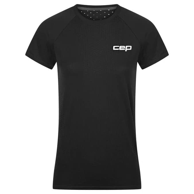 Дамска тениска CEP Women's Run Ultralight Shirt Short Sleeve 3.0 Running shirt - Black