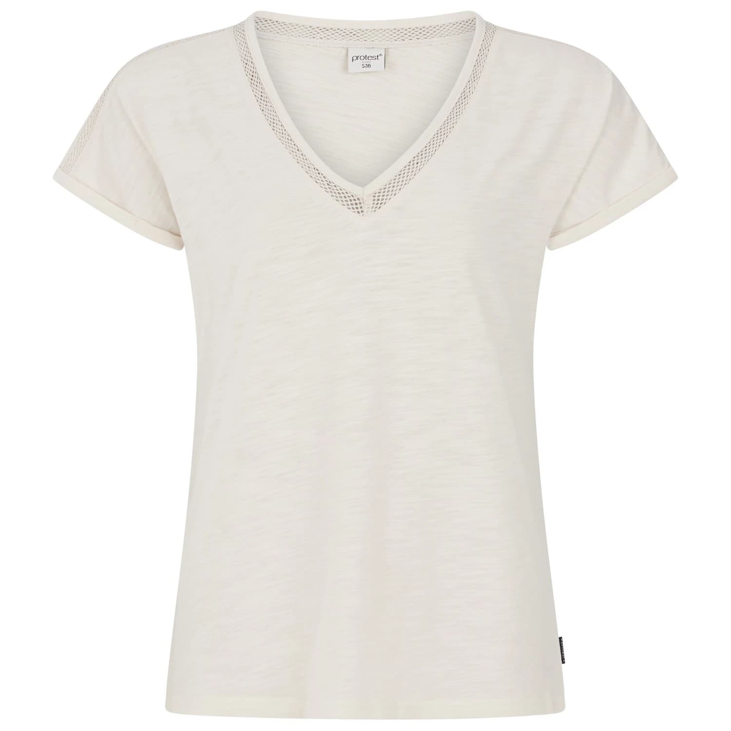 Дамска тениска Protest Women's PRTMondaysi T-shirt - Kit Off-White