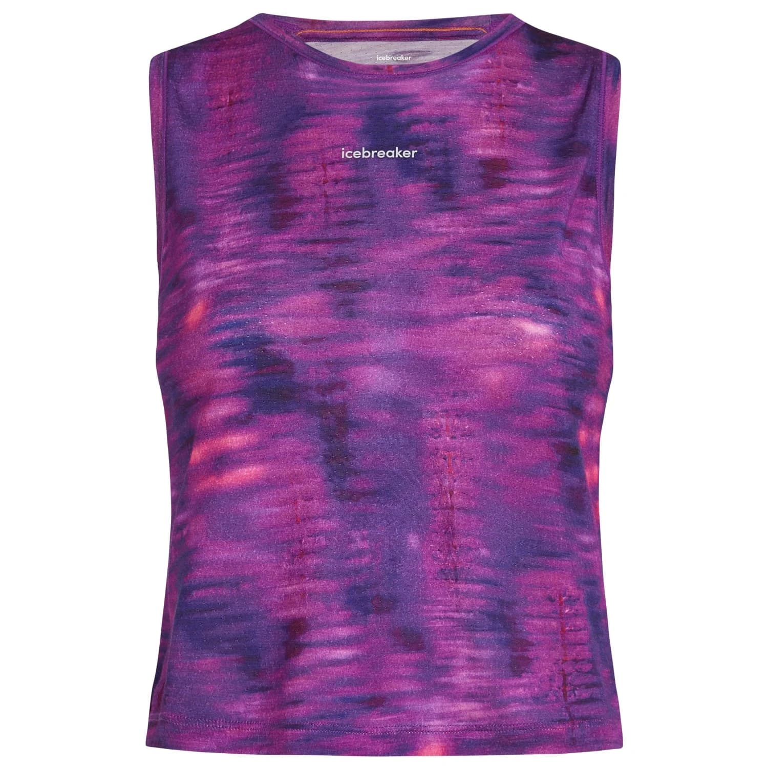 Дамски потник с широка презрамка Icebreaker Women's Merino 125 Cool-Lite Sped Tank Fusion Tank top - Passion / AOP