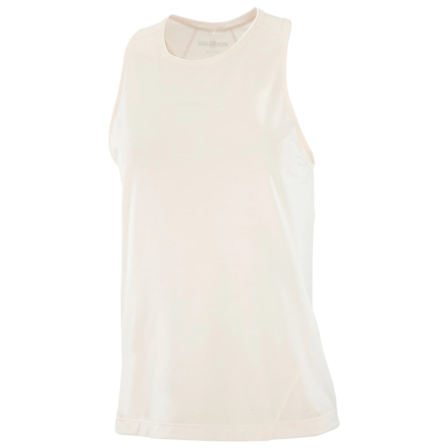 Дамски потник с широка презрамка Salomon Women's SHKout Core Tank Tank top - Whisper White