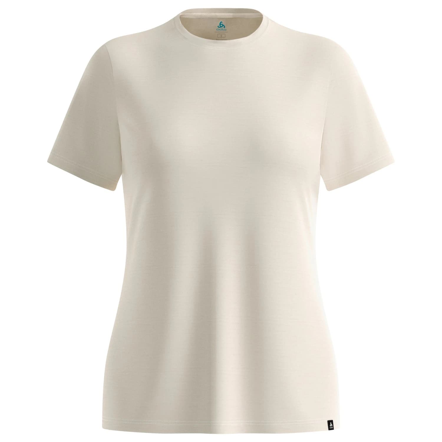 Дамска мериносова блуза Odlo Women's Merino 160 Plain T-Shirt Crew Neck S/S Merino shirt - Gardenia