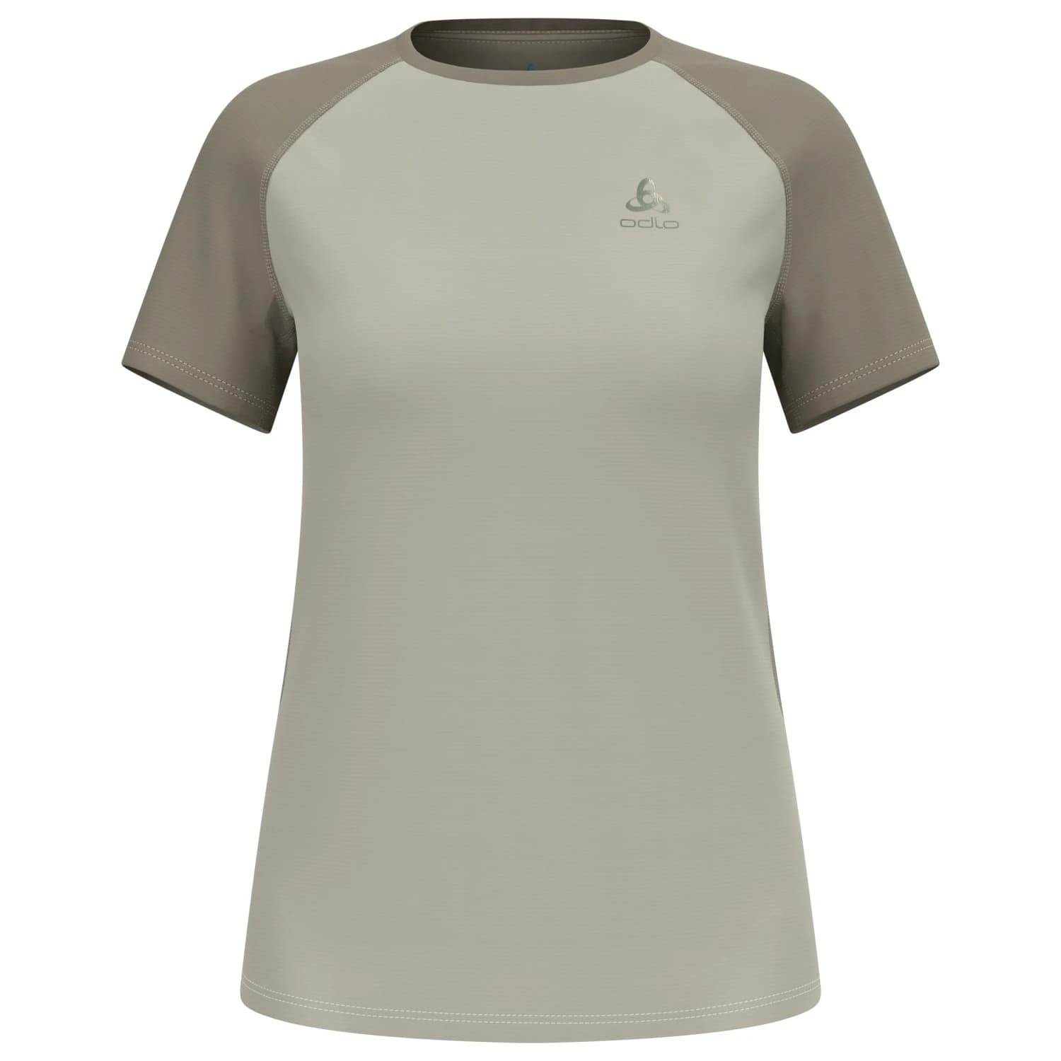 Дамска тениска Odlo Women's X-Alp Trail T-Shirt Crew Neck S/S Running shirt - Agate Gray / Vetiver