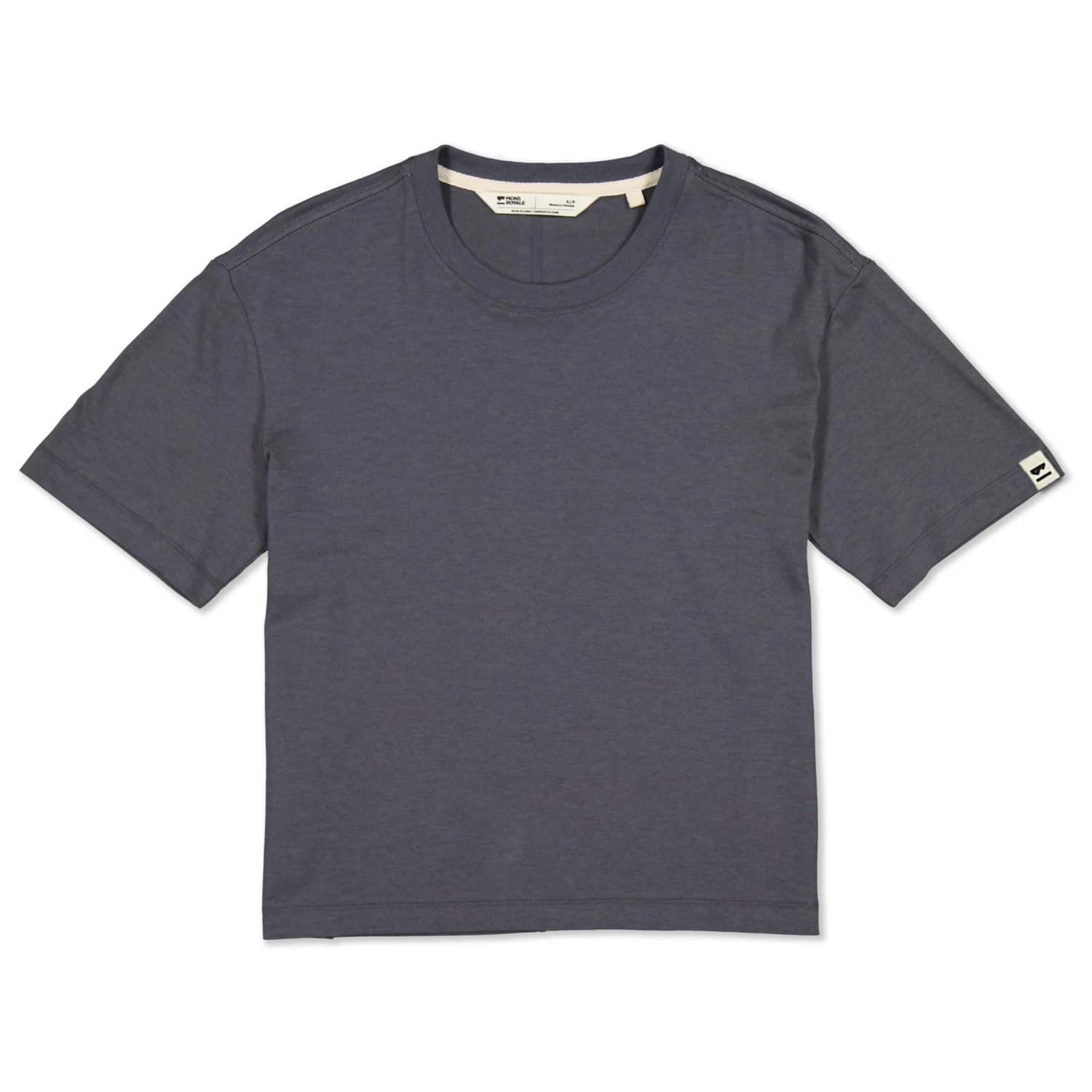 Дамска мериносова блуза Mons royale Women's Yonder Merino Organic Cotton T-Shirt T-shirt - Vintage Black