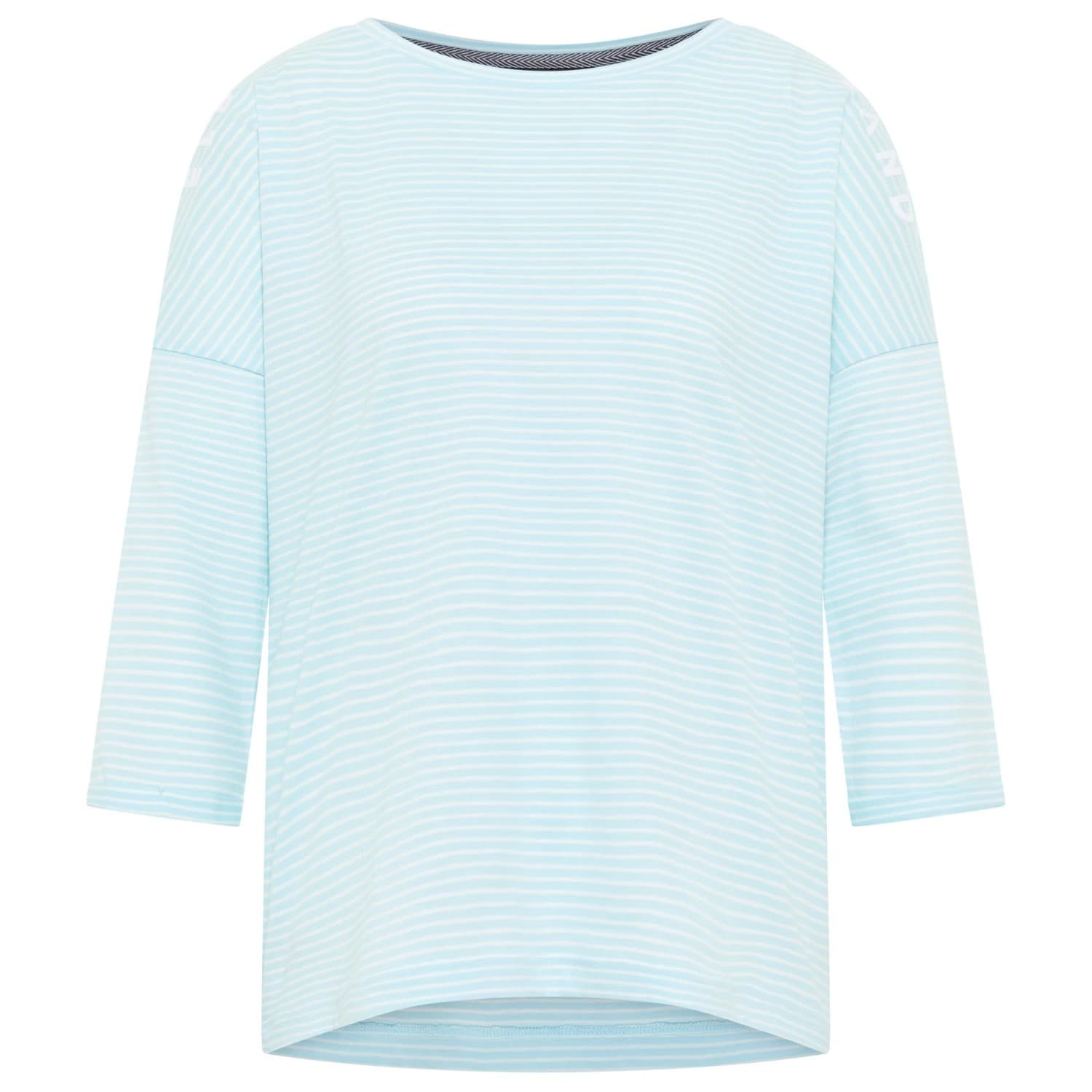 Дамска блуза с дълъг ръкав Elbsand Women's Veera T-Shirt 3/4 Sleeve Longsleeve - Wave Blue / Cloud White