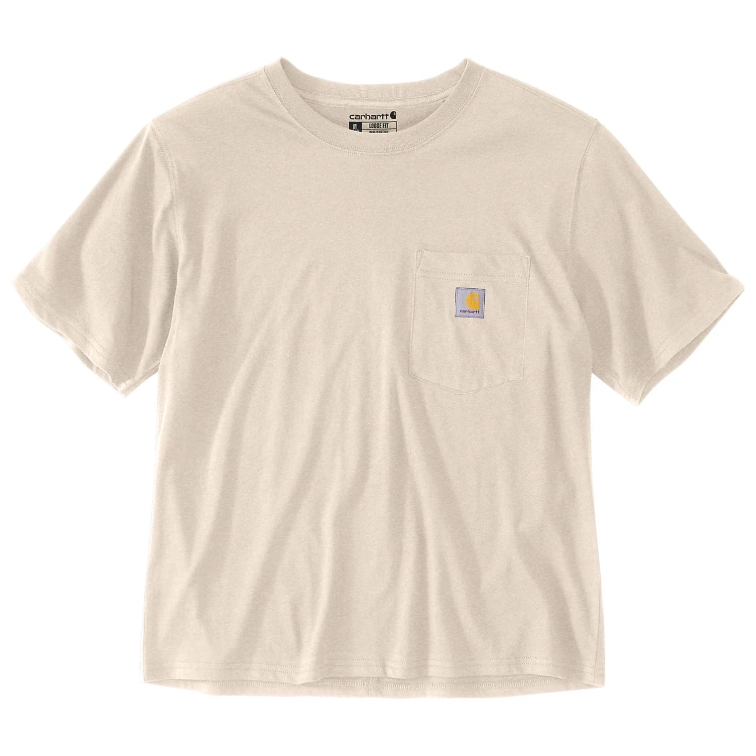 Дамска тениска Carhartt Women's Lightweight S/S Crewneck T-Shirt - Oat Milk Heather