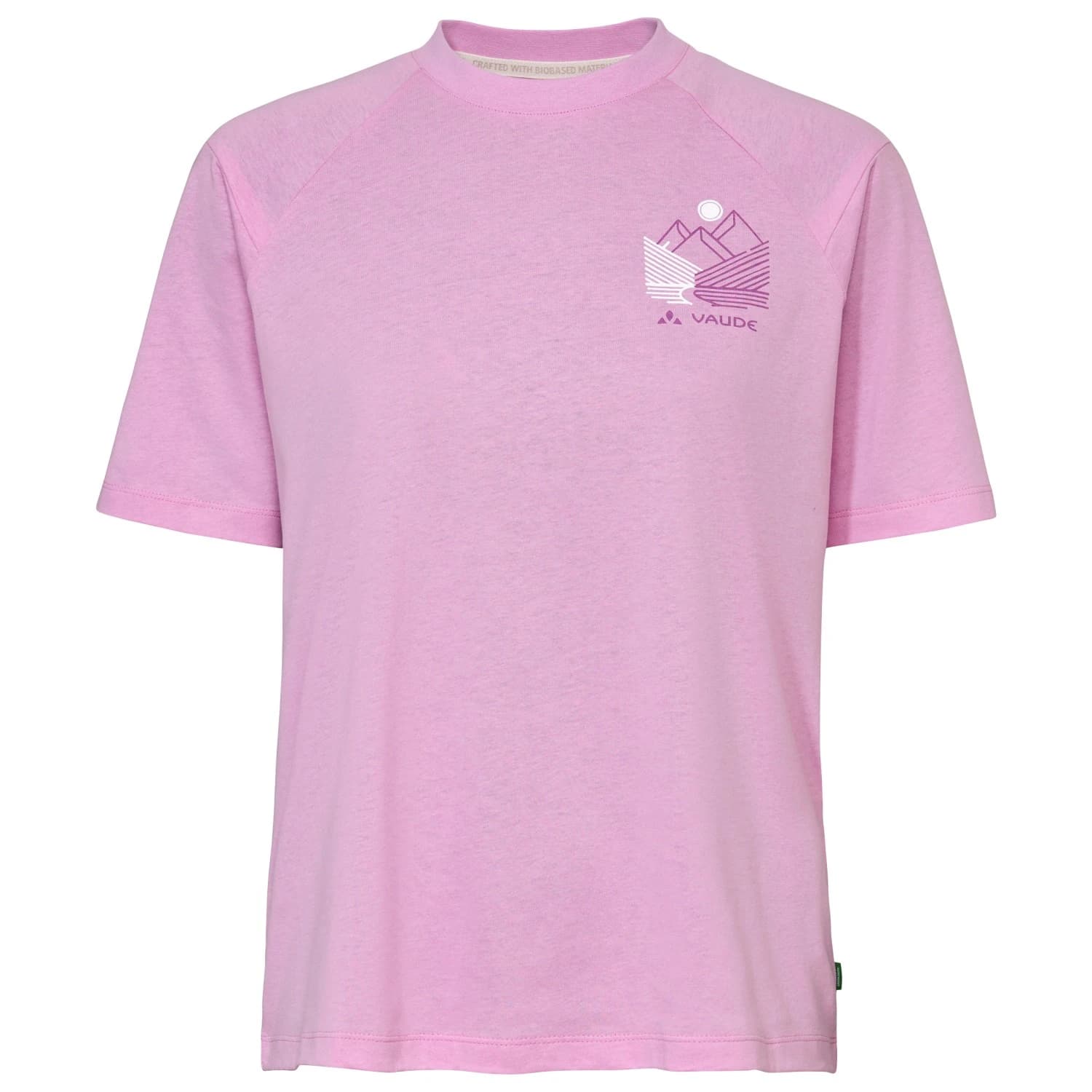 Дамска фланелка с къс ръкав за колоездене Vaude Women's Cyclist Casual Shirt T-shirt - Raspberry