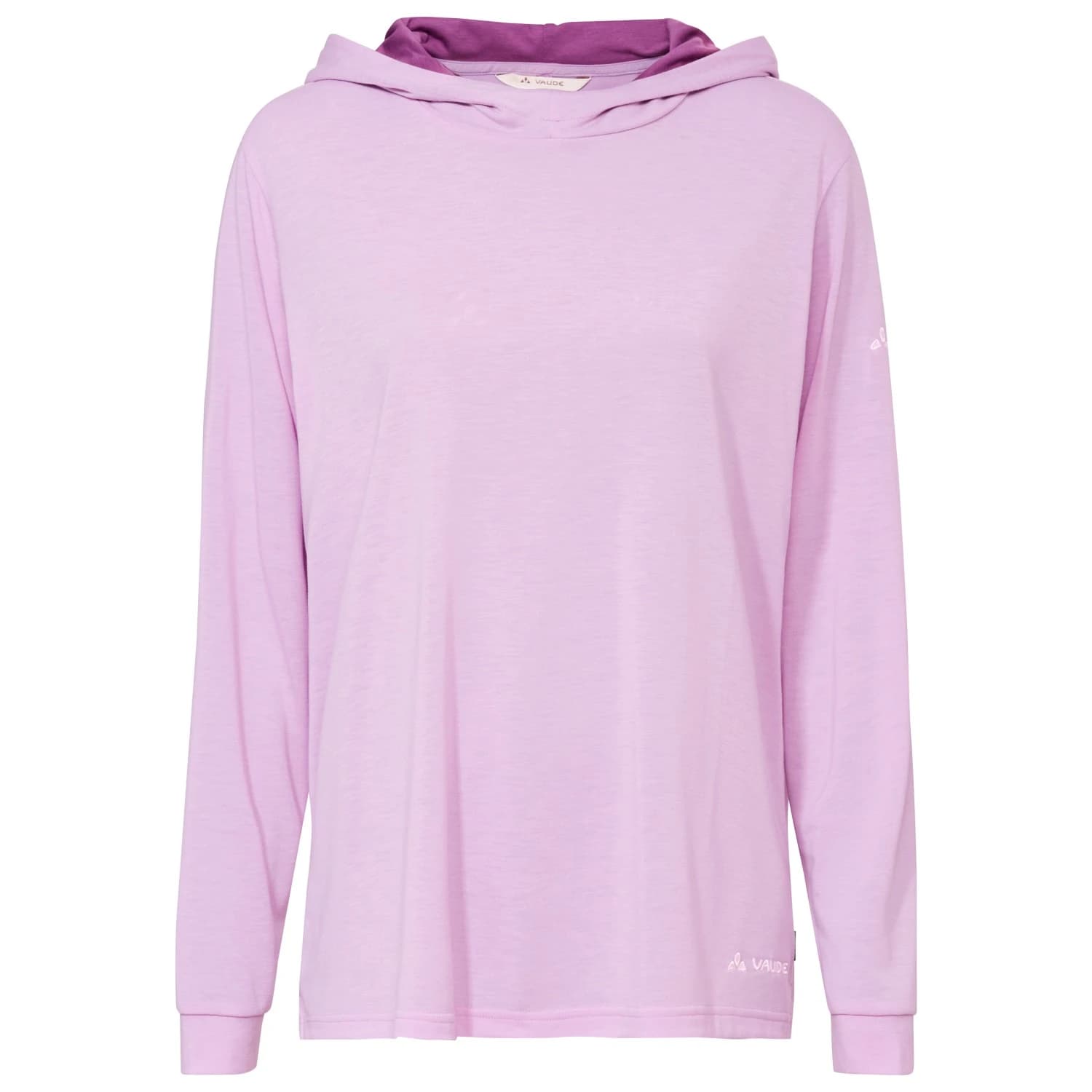 Дамска блуза с дълъг ръкав Vaude Women's Mineo L/S Hoody Longsleeve - Raspberry