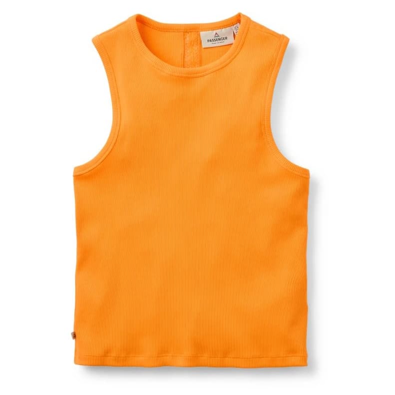 Дамски топ Passenger Women's Atmos Ribbed Tank Vest Top - Bright Orange