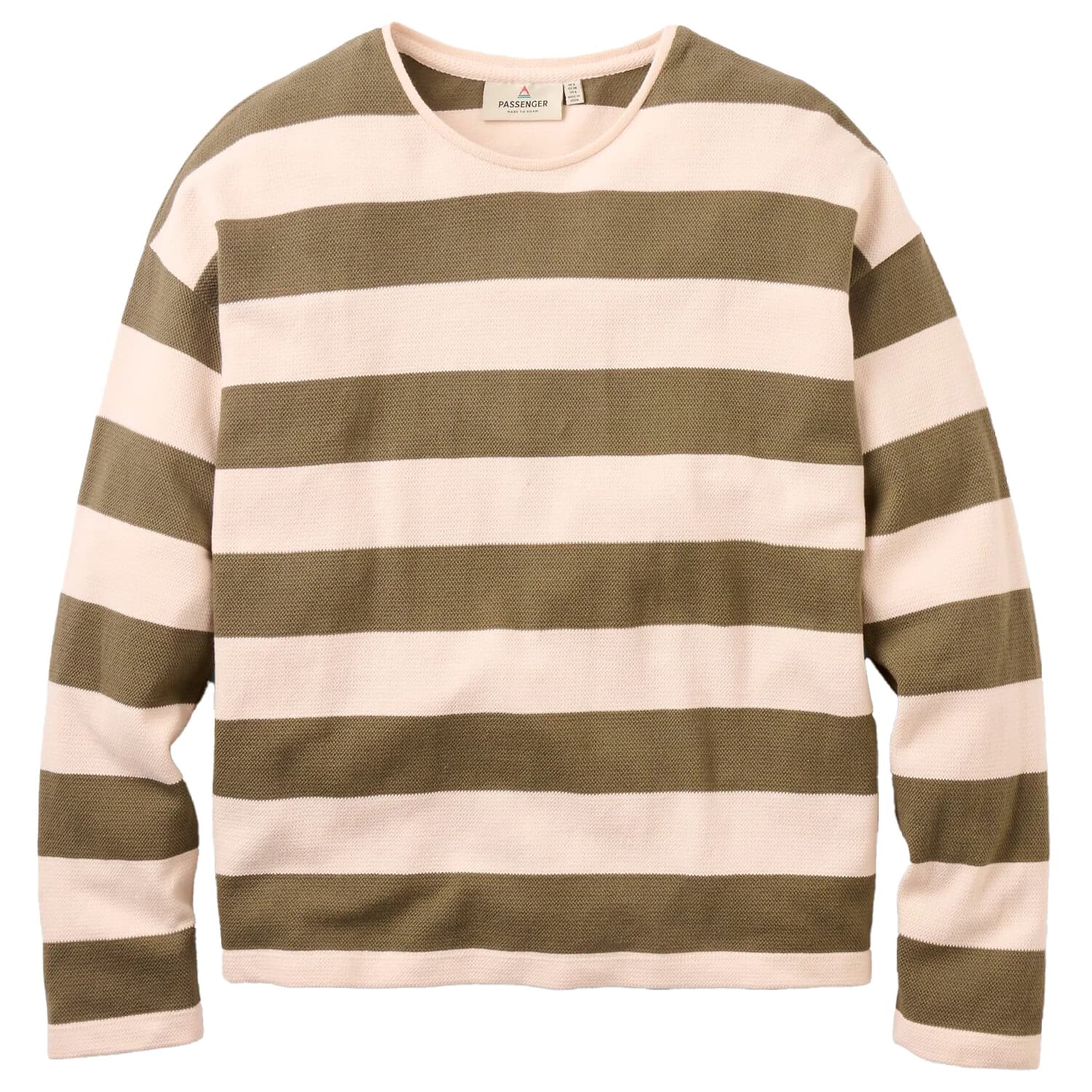 Блуза с дълъг ръкав Passenger Women's Panorama Striped L/S T-Shirt Longsleeve - Dusty Olive
