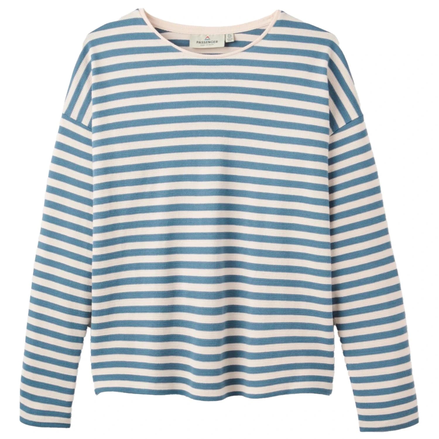 Блуза с дълъг ръкав Passenger Women's Panorama Striped L/S T-Shirt Longsleeve - Stormy Blue / White Sand
