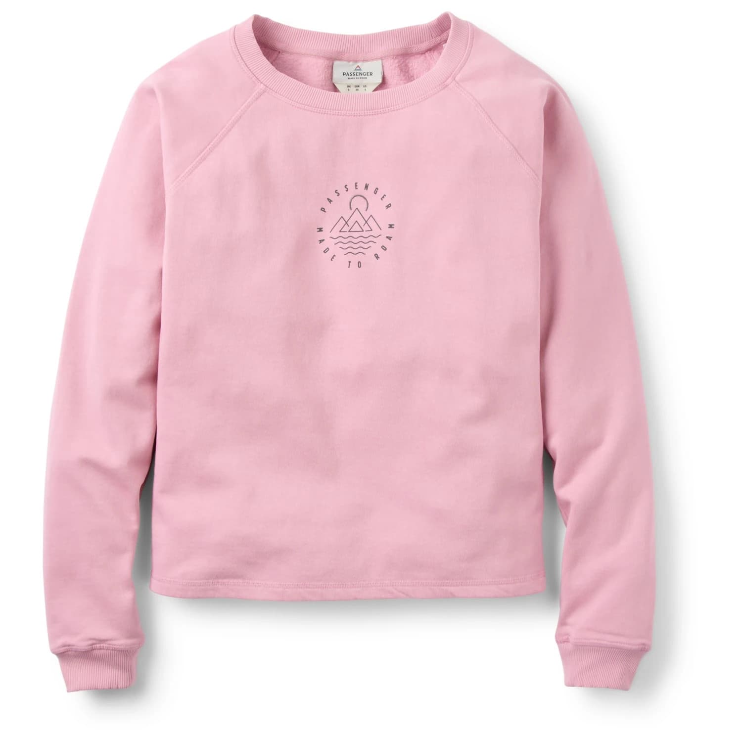 Дамска блуза с дълъг ръкав Passenger Women's Remote Recycled Cotton Sweatshirt Longsleeve - Pink Haze