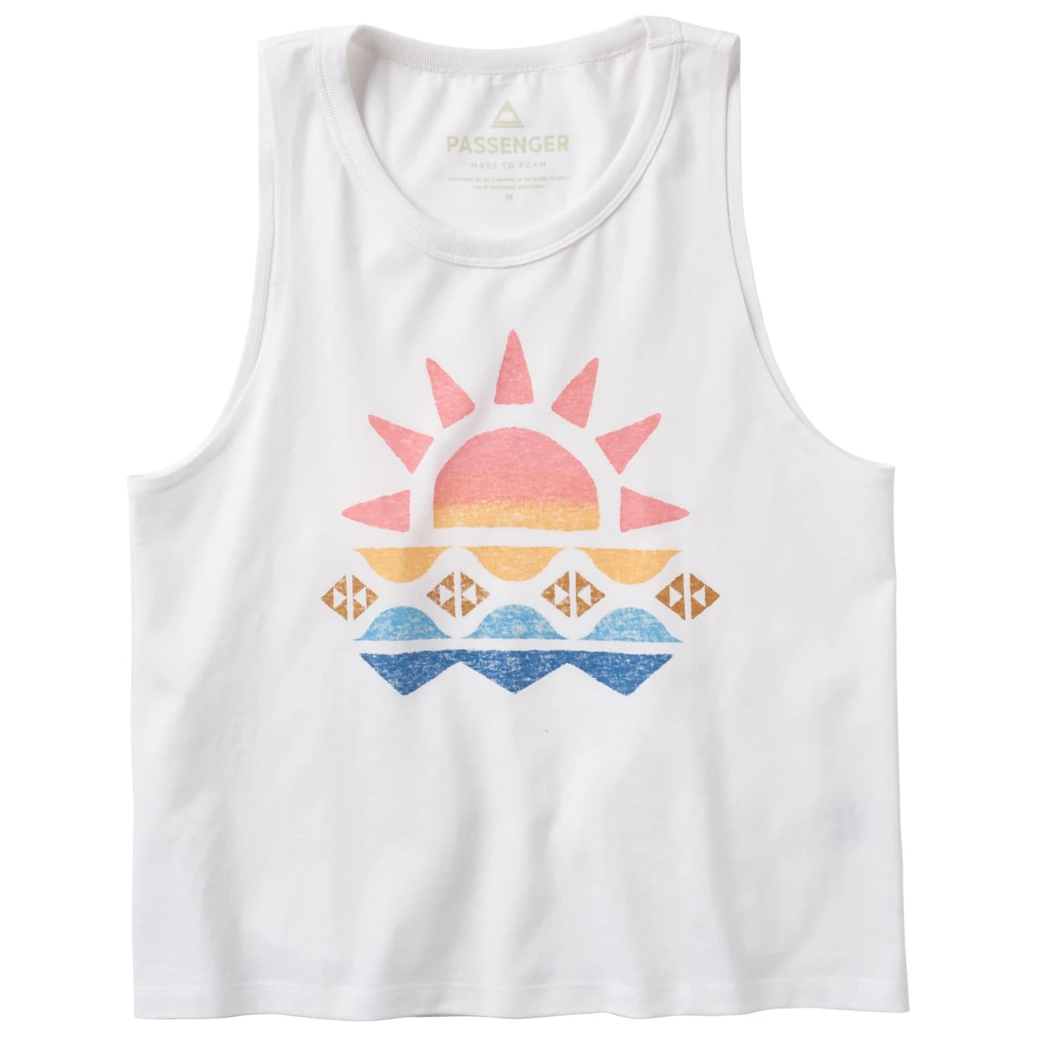 Дамски топ Passenger Women's Sunray Recycled Cotton Vest Top - White