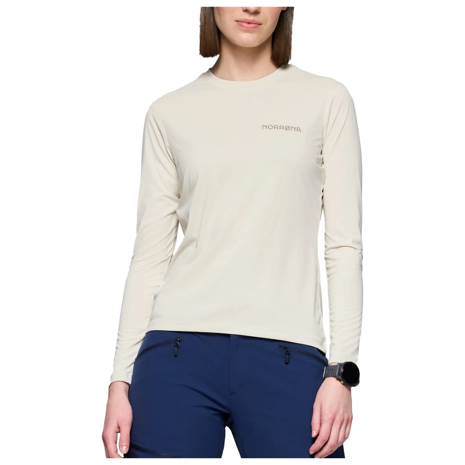 Дамска спортна тениска Norrøna Women's Femund Tech Long Sleeve Sport shirt - Oatmeal