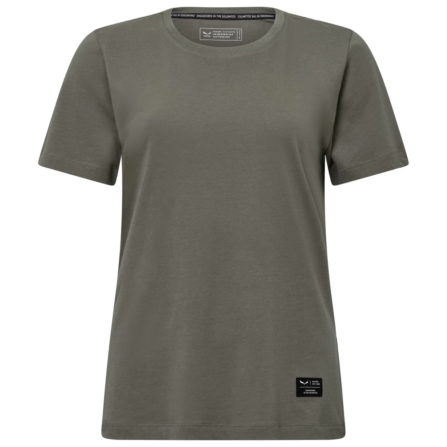 Дамска тениска Salewa Women's Eagle Logo Patch T-Shirt - Faded Green