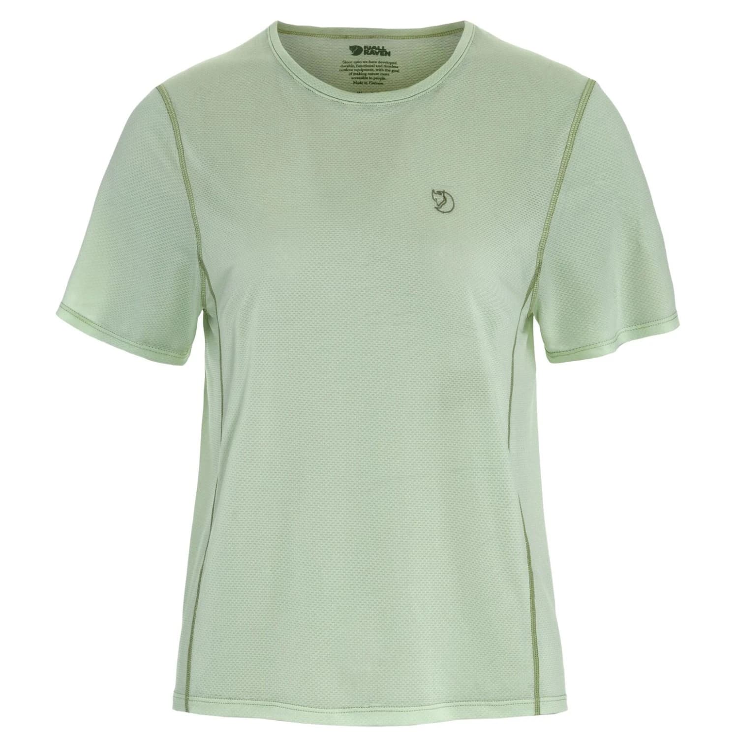Дамска спортна тениска Fjällräven Women's Abisko Lite S/S Sport shirt - Soft Jade