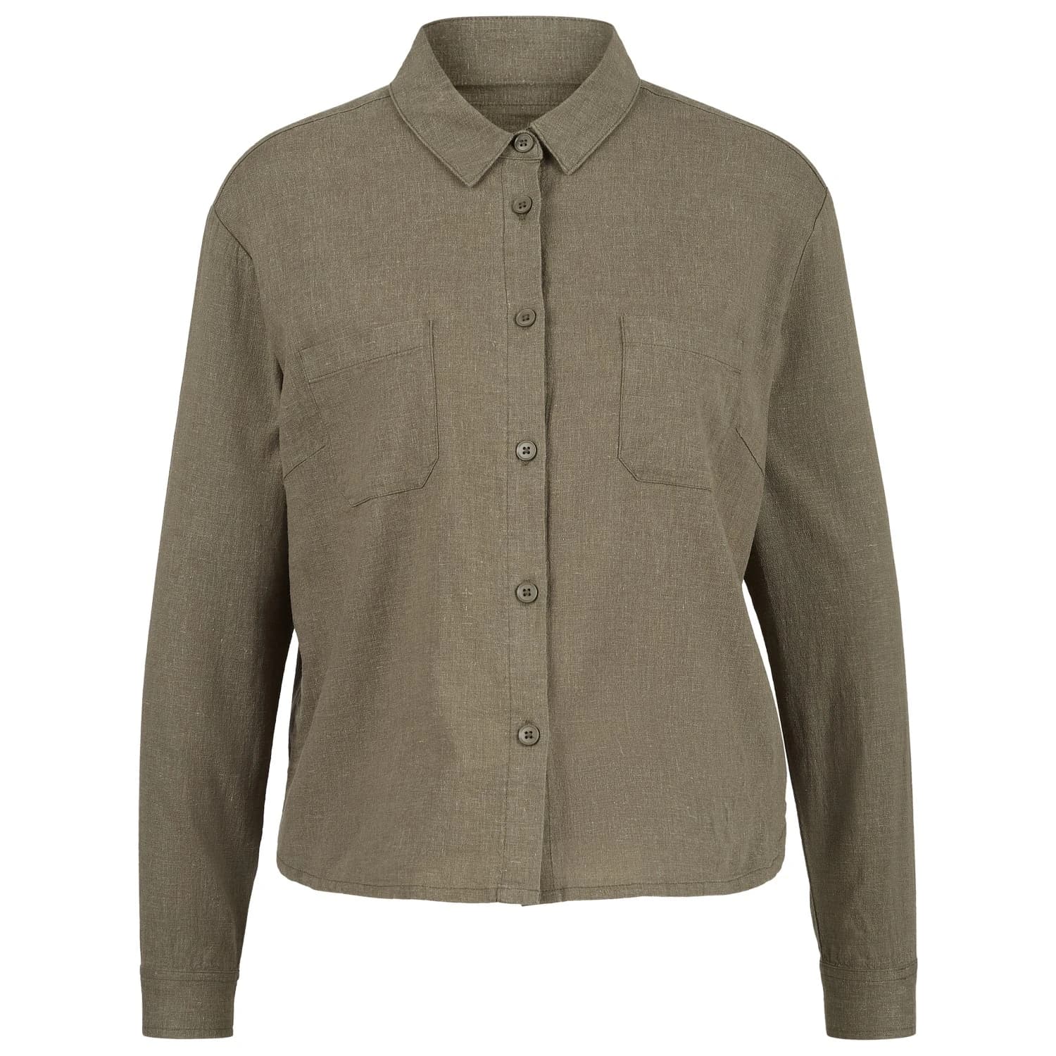 Дамска блуза Stoic Women's Hemp54 BjurholmSt. L/S Blouse - Olive Green