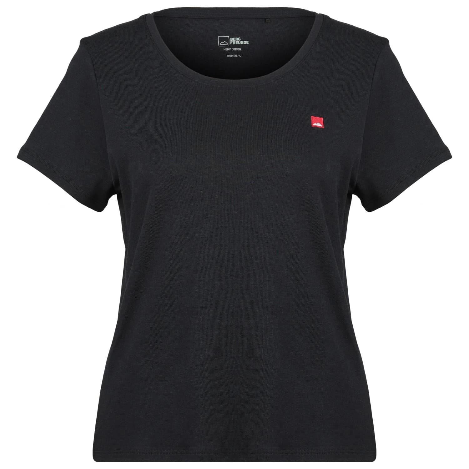 Дамска тениска Bergfreunde Women's Hemp30 Bergfreunde Tee Patch T-shirt - Black