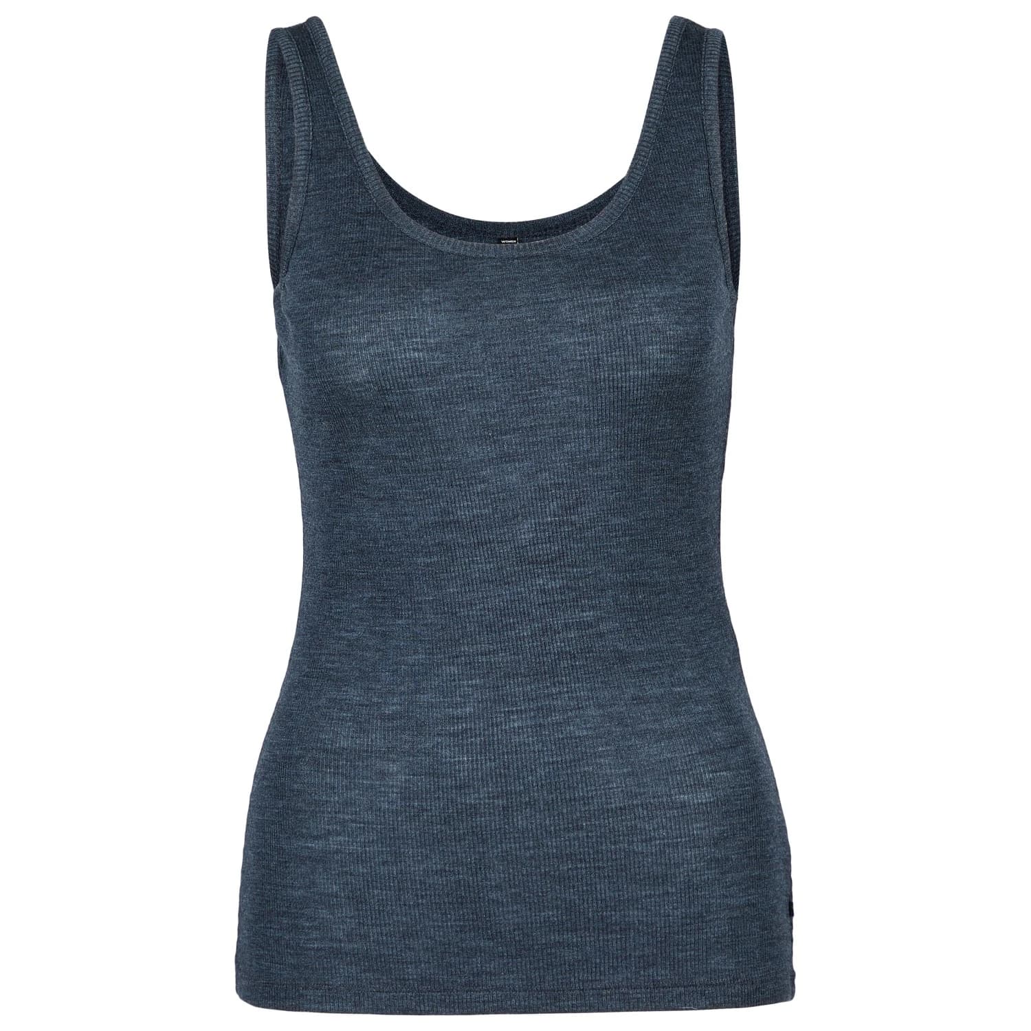 Дамска мериносова блуза Stoic Women's MerinoRib RonnebySt. Tank Merino shirt - Dark Navy Melange