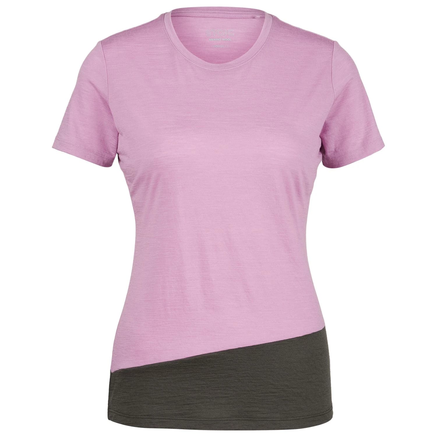 Дамска мериносова блуза Stoic Women's Merino155 LaholmSt. Colorblock T-Shirt Merino shirt - Deep Lavender / Dark Olive