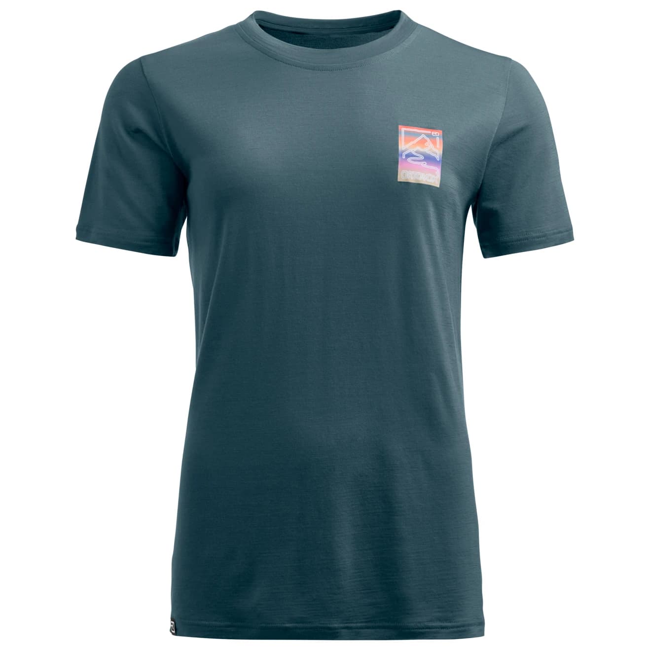 Дамска мериносова блуза Ortovox Women's 140 Cool Mountain Gradient T-Shirt Merino shirt - Dark Arctic Grey