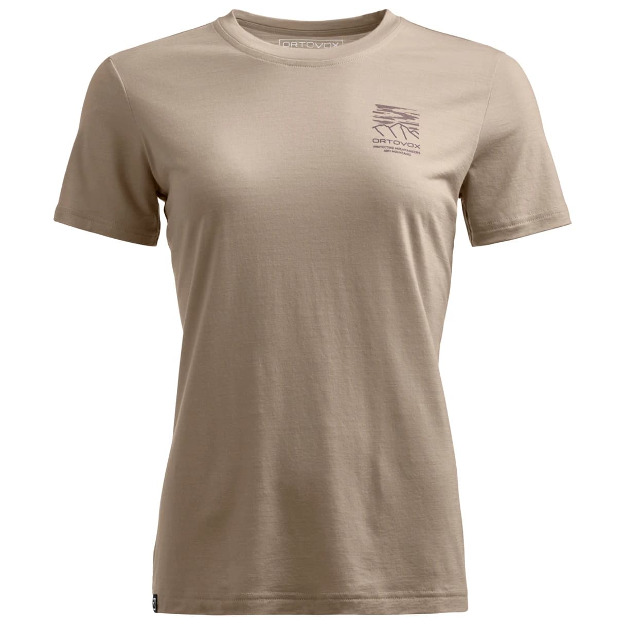 Дамска мериносова блуза Ortovox Women's 150 Cool Mountain Mission T-Shirt Merino shirt - Grey Sand