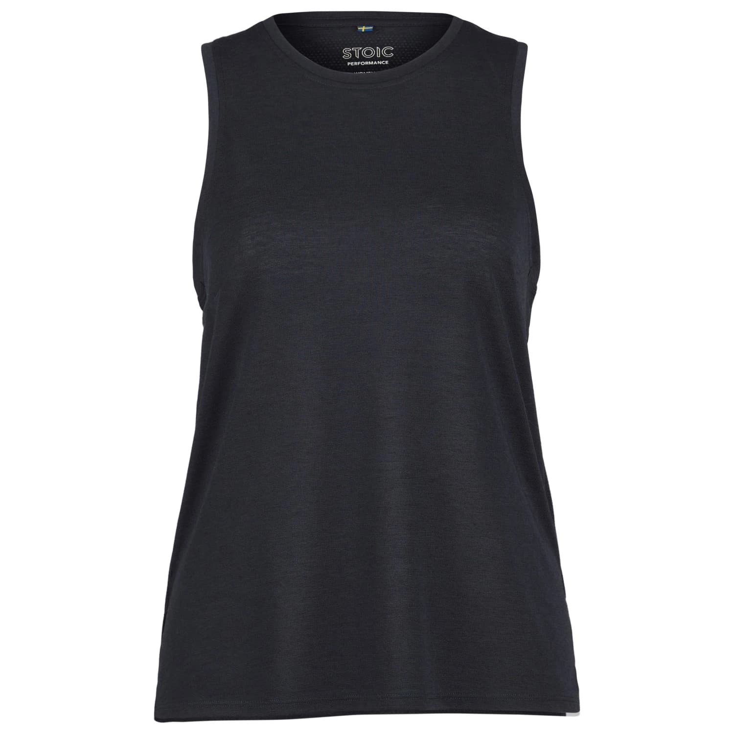 Дамски потник с широка презрамка Stoic Women's PerformanceMerino SpikenSt. Tank Tank top - Black