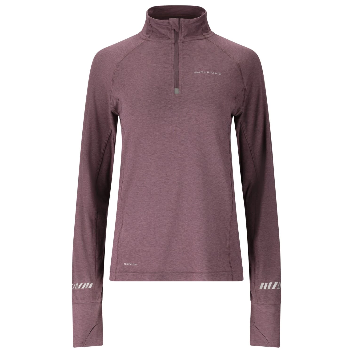 Тениска ENDURANCE Women's Canna V2.0 Melange Midlayer Running shirt - Moonscape