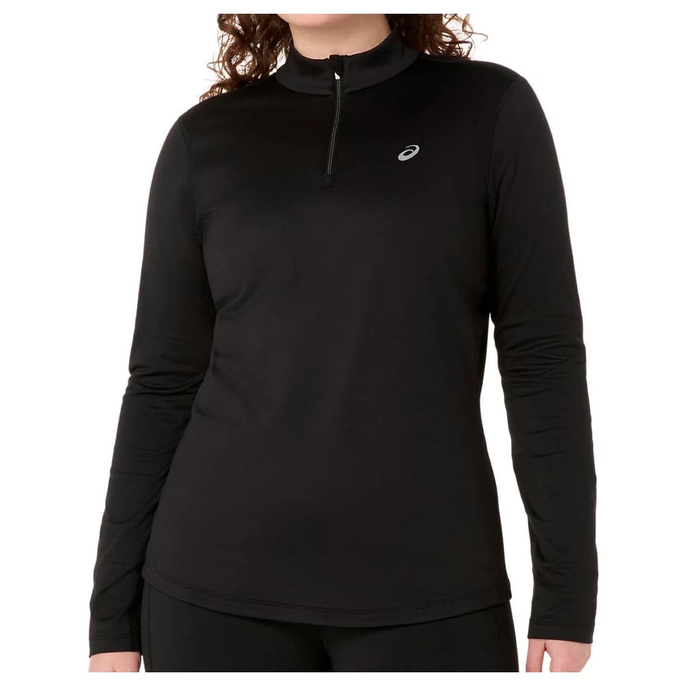 Дамска тениска Asics Women's Asics Core L/S 1/2 Zip Winter Top Running shirt - Performance Black