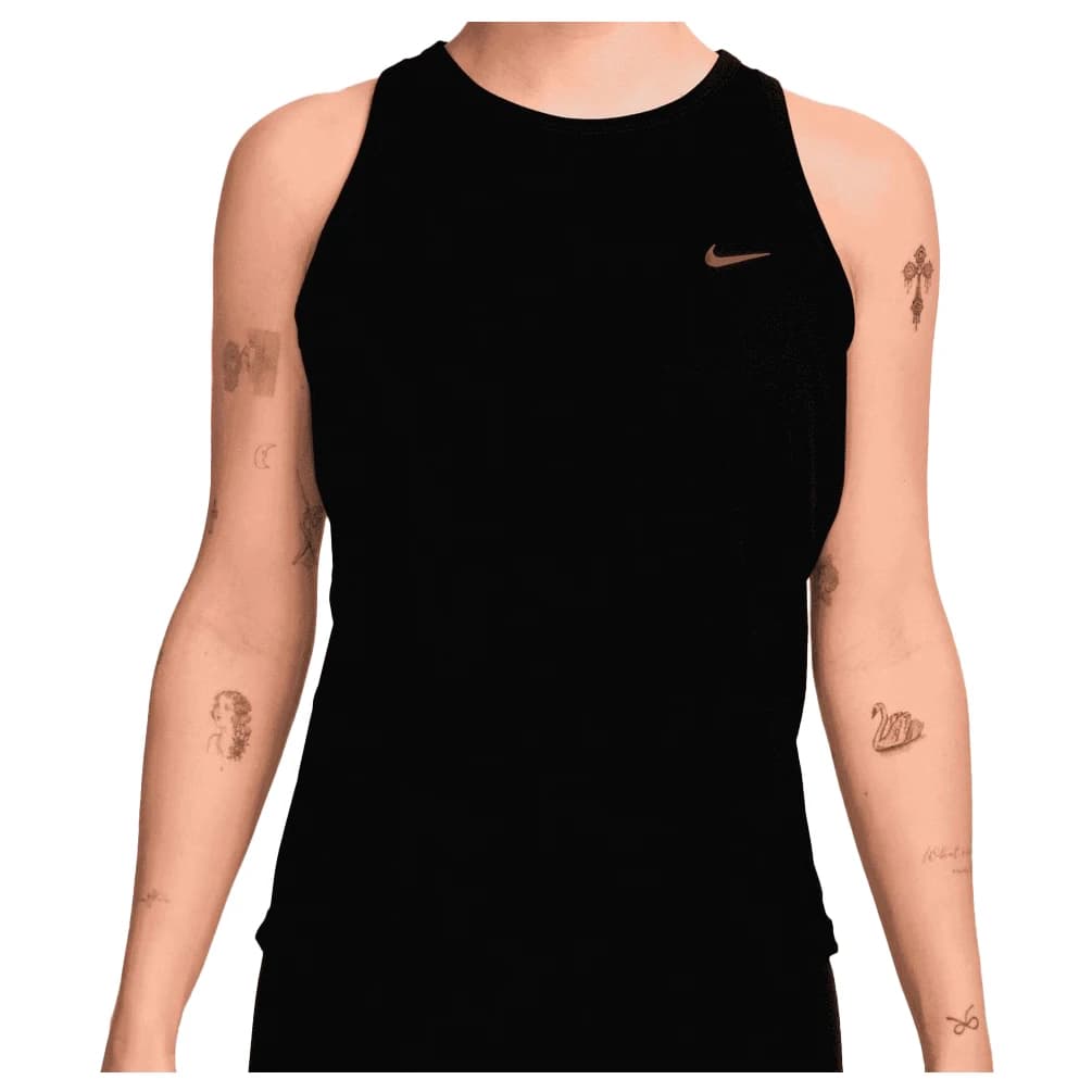 Дамски потник с широка презрамка Nike Women's Tempo Dri-Fit Running Tank Tank top - Black / Reflective Silver