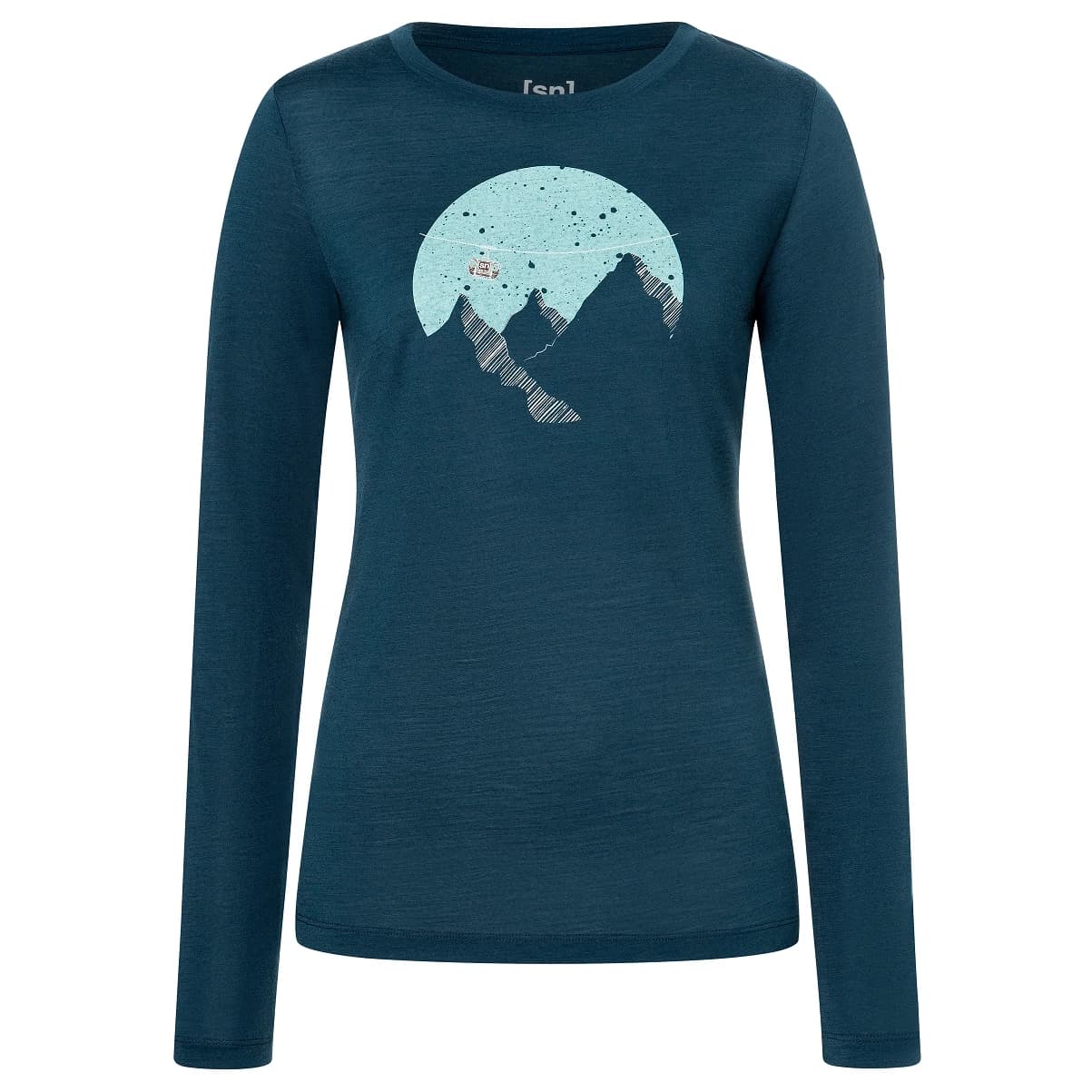 Блуза с дълъг ръкав super.natural Women's Gondola L/S Longsleeve - Blueberry / Various