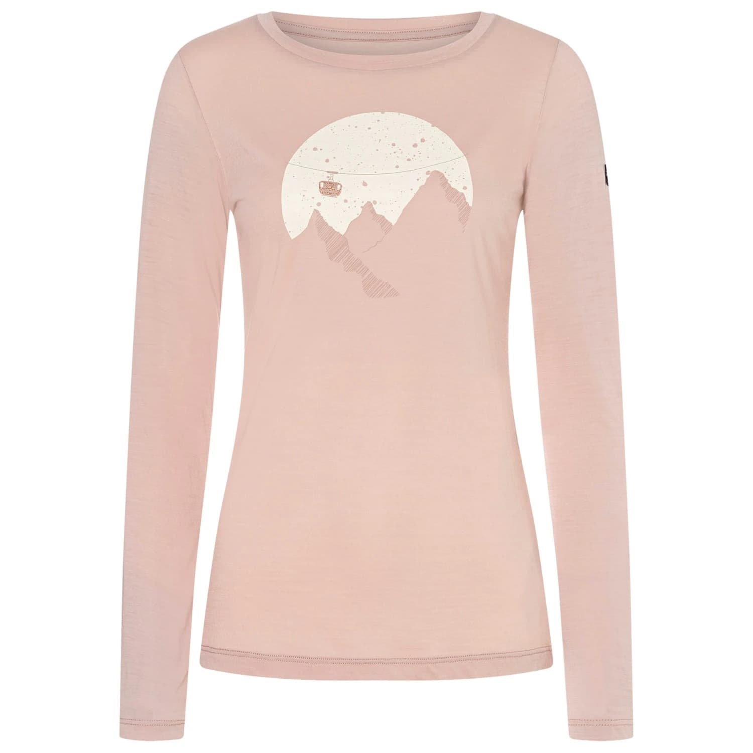 Блуза с дълъг ръкав super.natural Women's Gondola L/S Longsleeve - Dusty Rose / Various