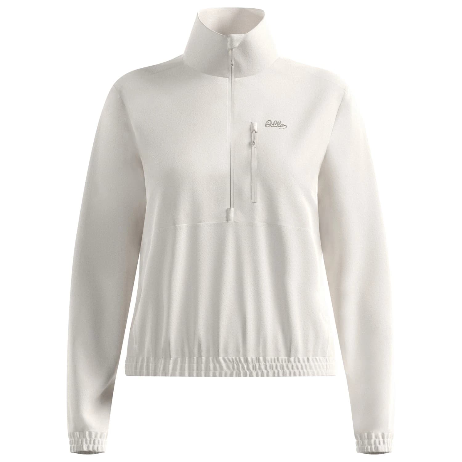 Дамска спортна тениска Odlo Women's Mid Layer 1/2 Zip Classic Sport shirt - Gardenia
