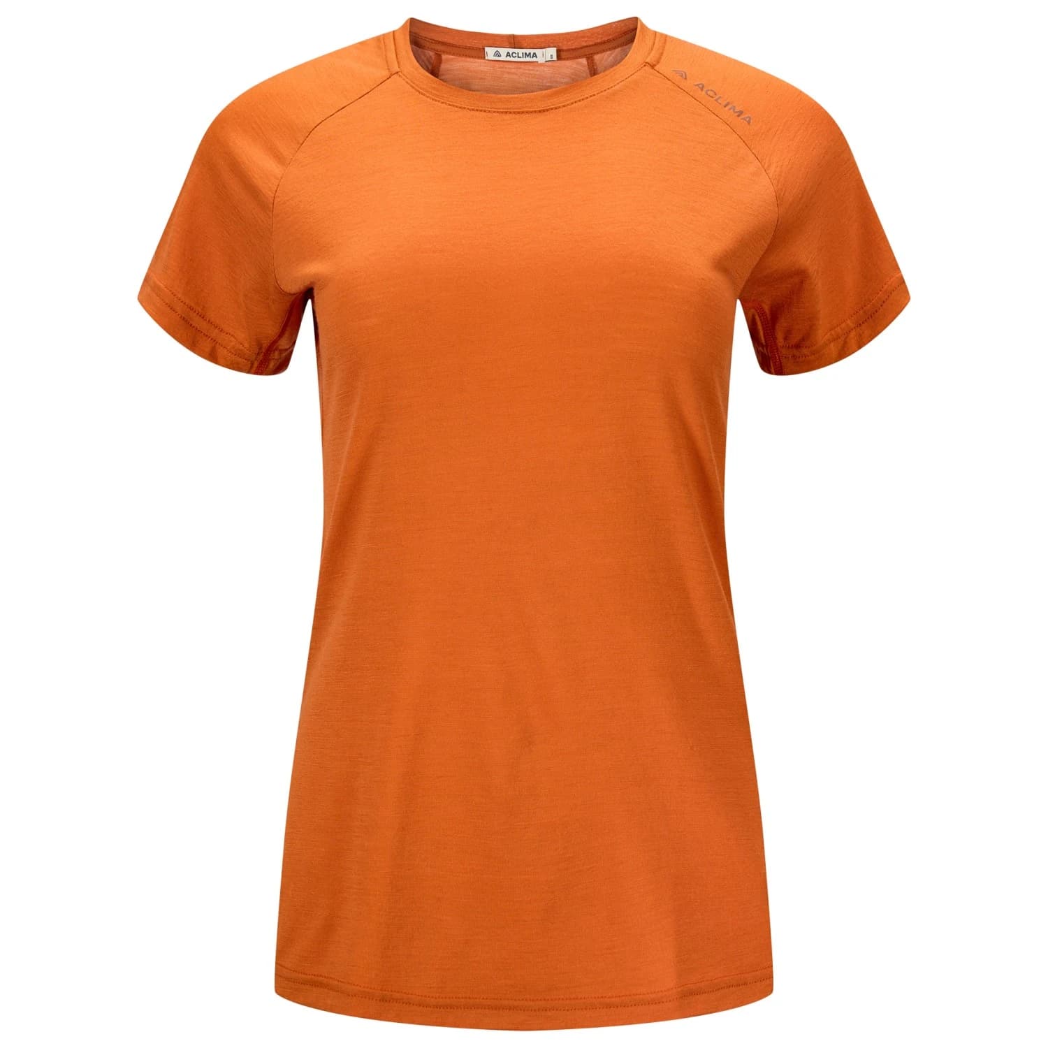 Дамска мериносова блуза Aclima Women's LightWool 140 Trail Tee Merino shirt - Apricot Orange