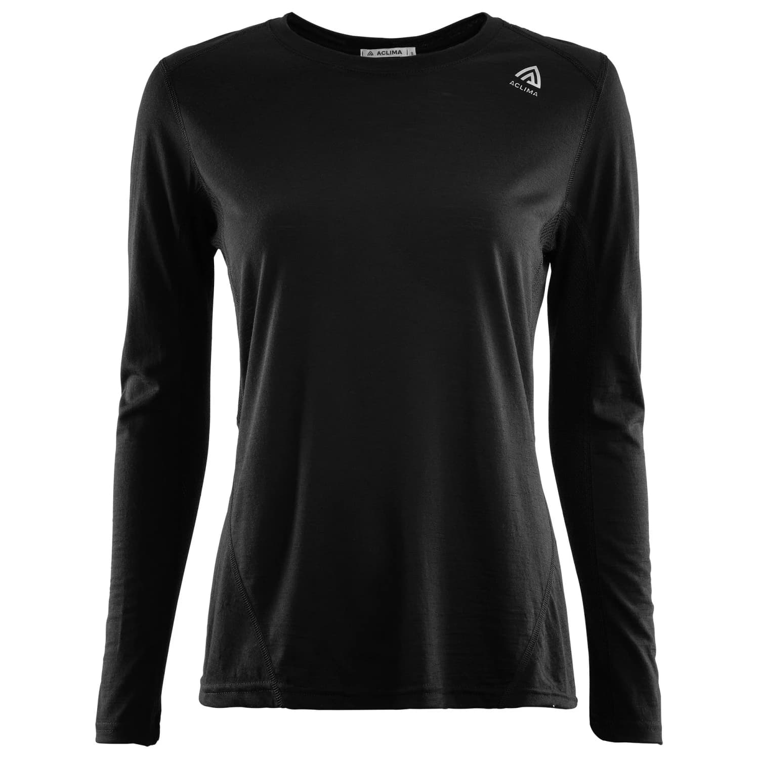 Дамска мериносова блуза Aclima Women's LightWool Sportshirt Merino shirt - Jet Black