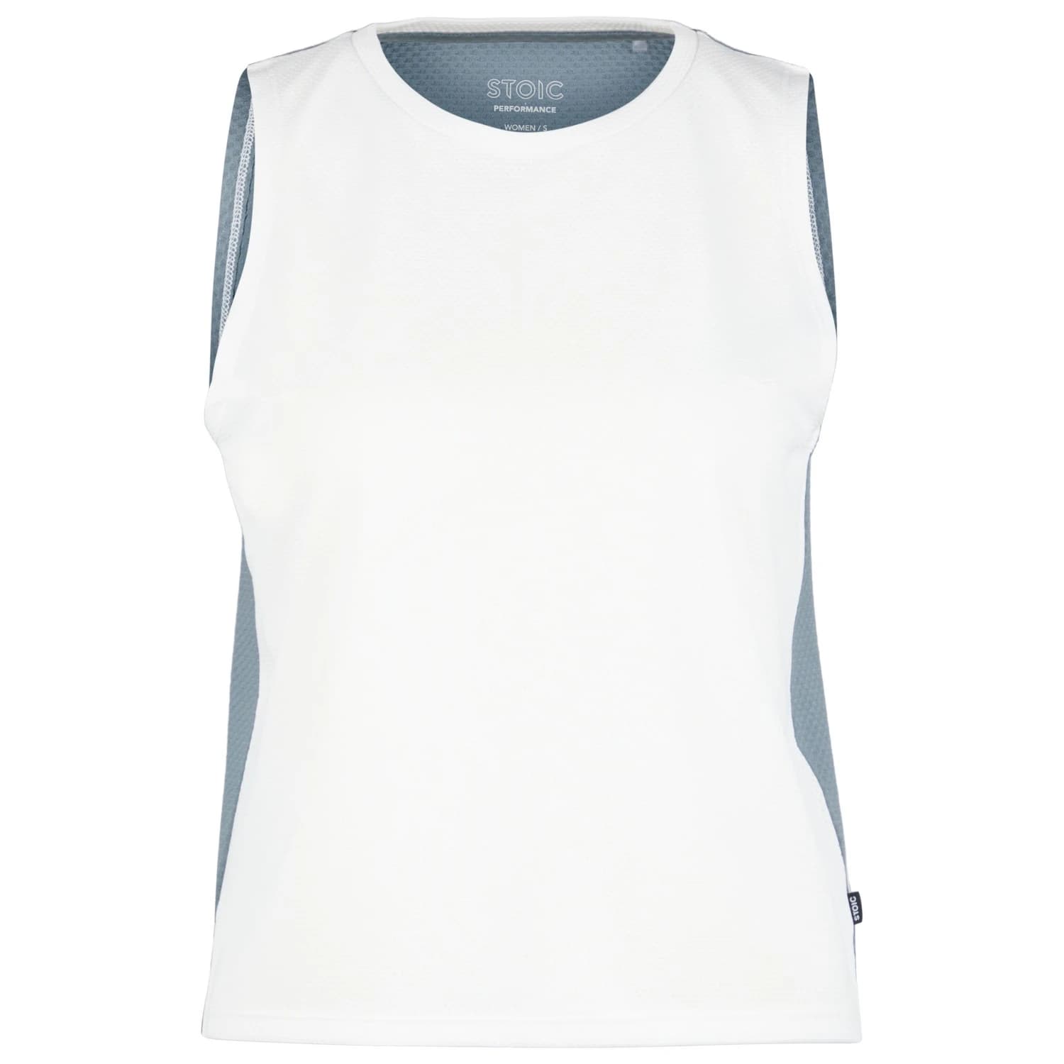 Дамски потник с широка презрамка Stoic Women's Performance ForsvikSt. Tank Tank top - Blanc White / Storm Blue