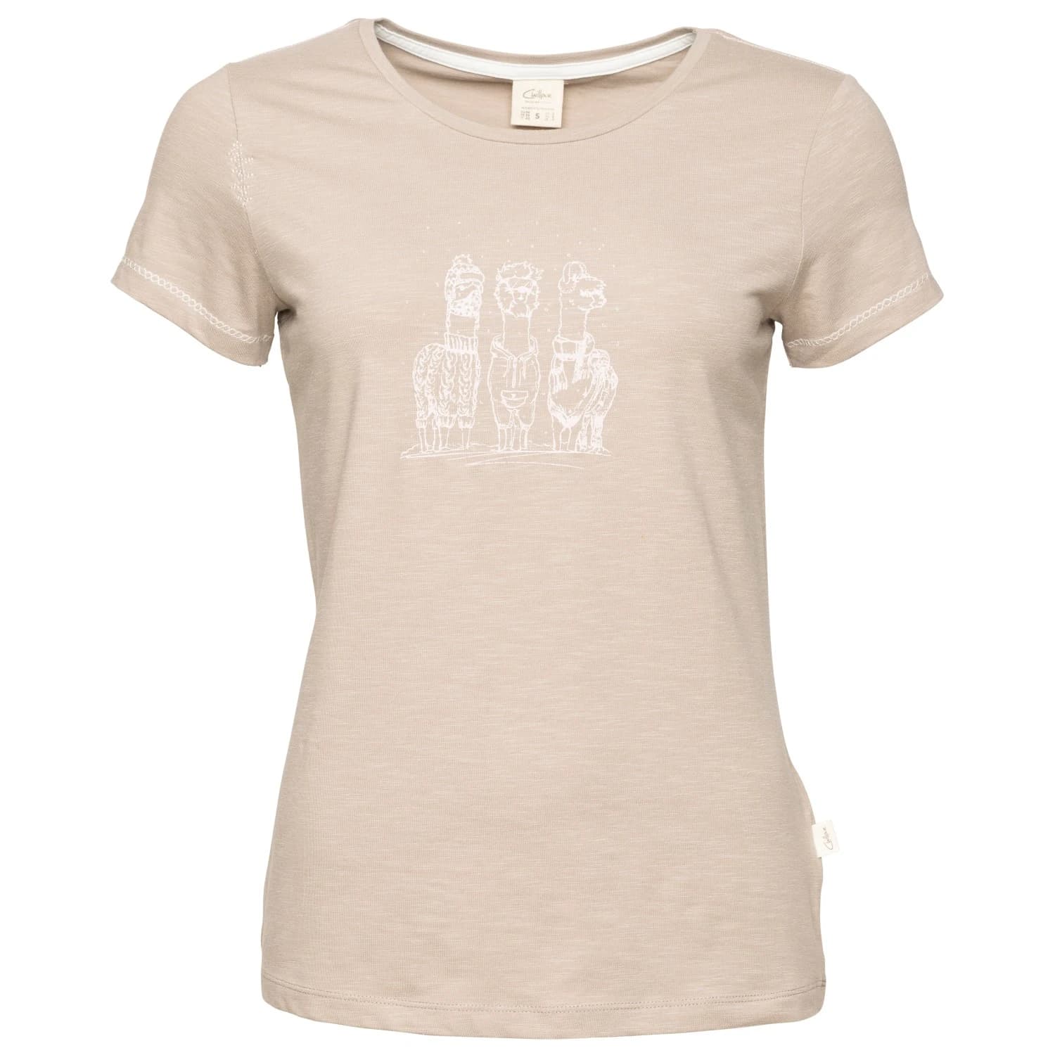 Дамска тениска Chillaz Women's Gandia Alpaca Gang Winter T-shirt - Dark Sand