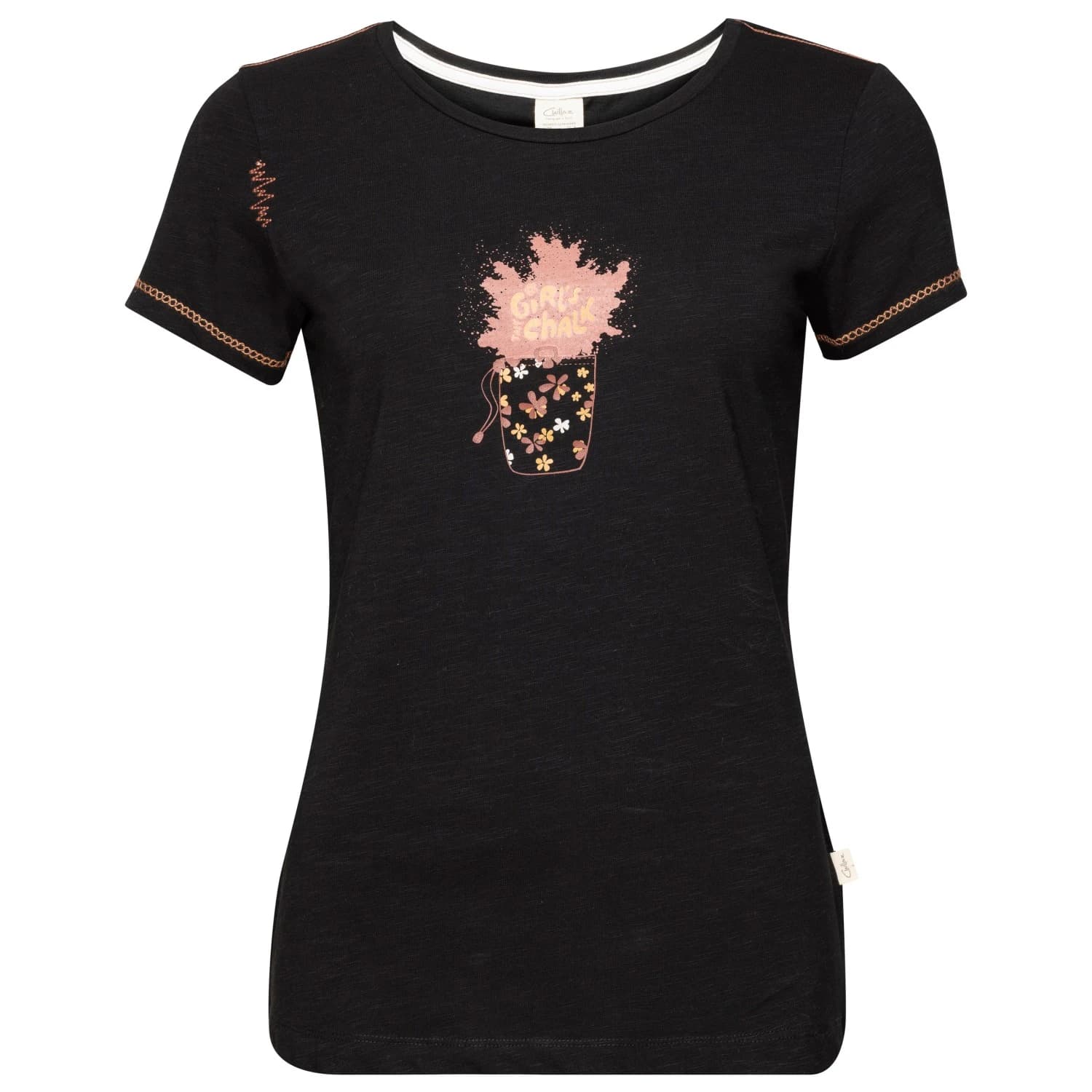 Дамска тениска Chillaz Women's Gandia Girls Talk Chalk T-shirt - Black