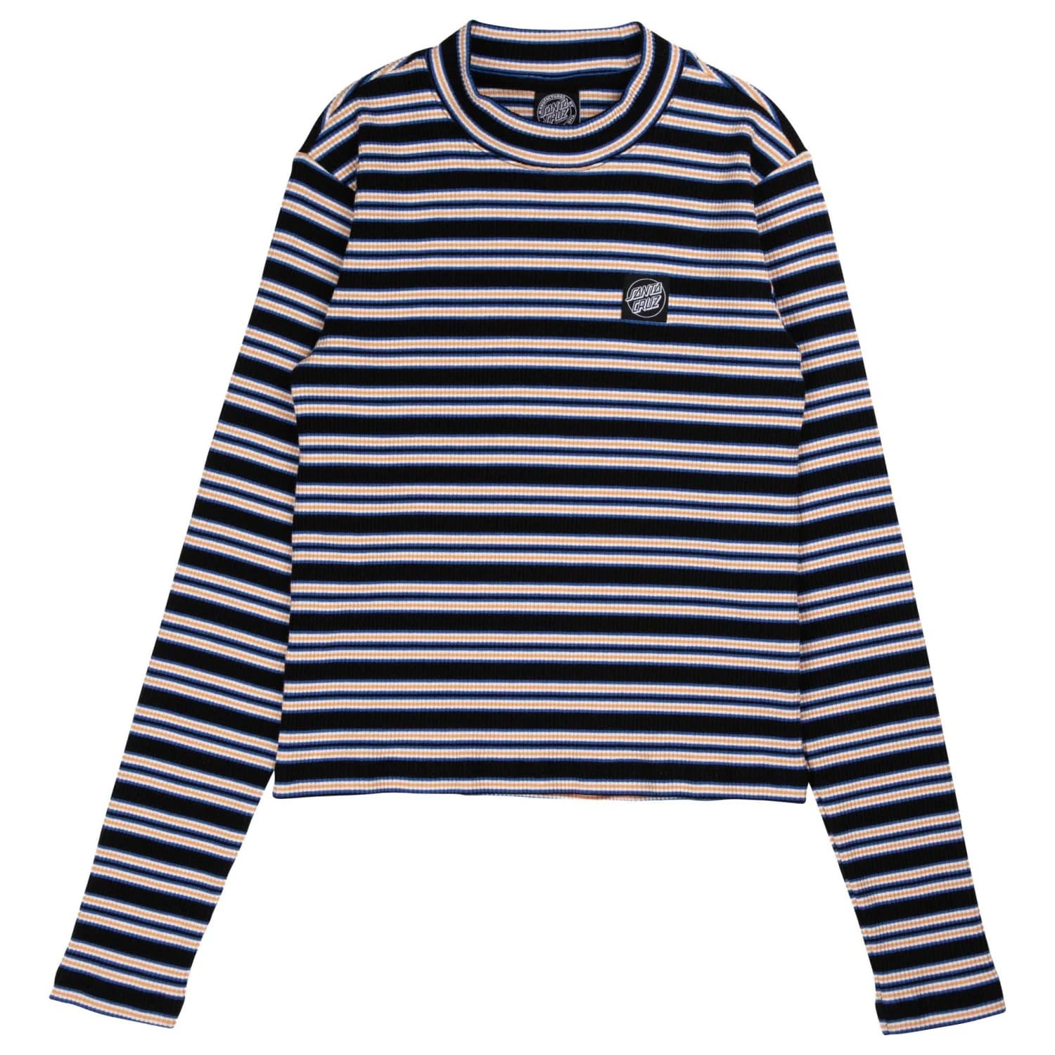 Дамска блуза с дълъг ръкав Santa cruz Women's Opus Dot Mock Neck L/S Top Longsleeve - Multi Stripe