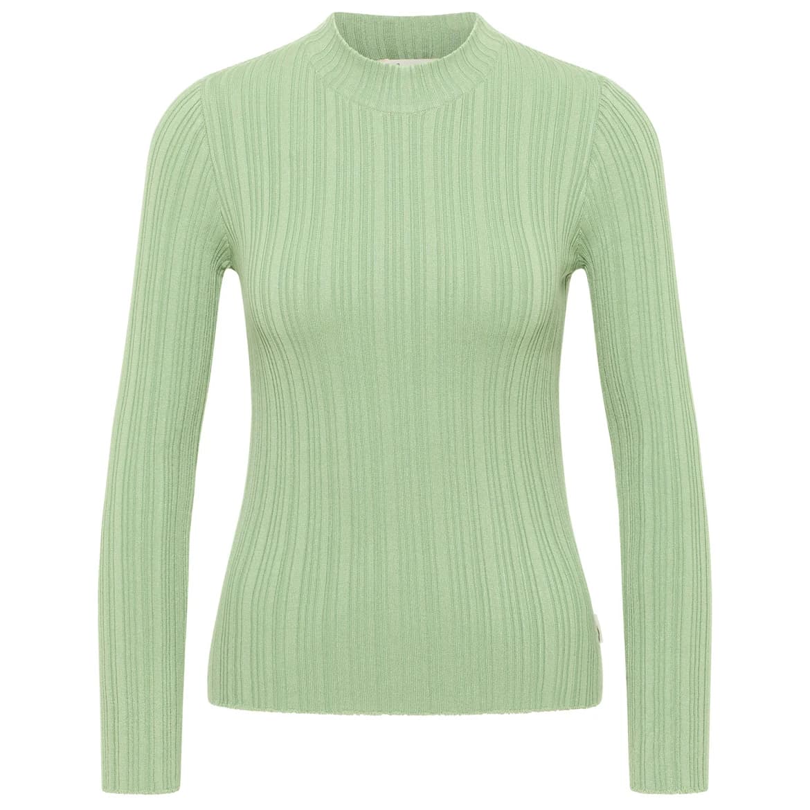 Блуза с дълъг ръкав Tranquillo Women's Seidiges EcoVero-Shirt Round Neck Longsleeve - Jade