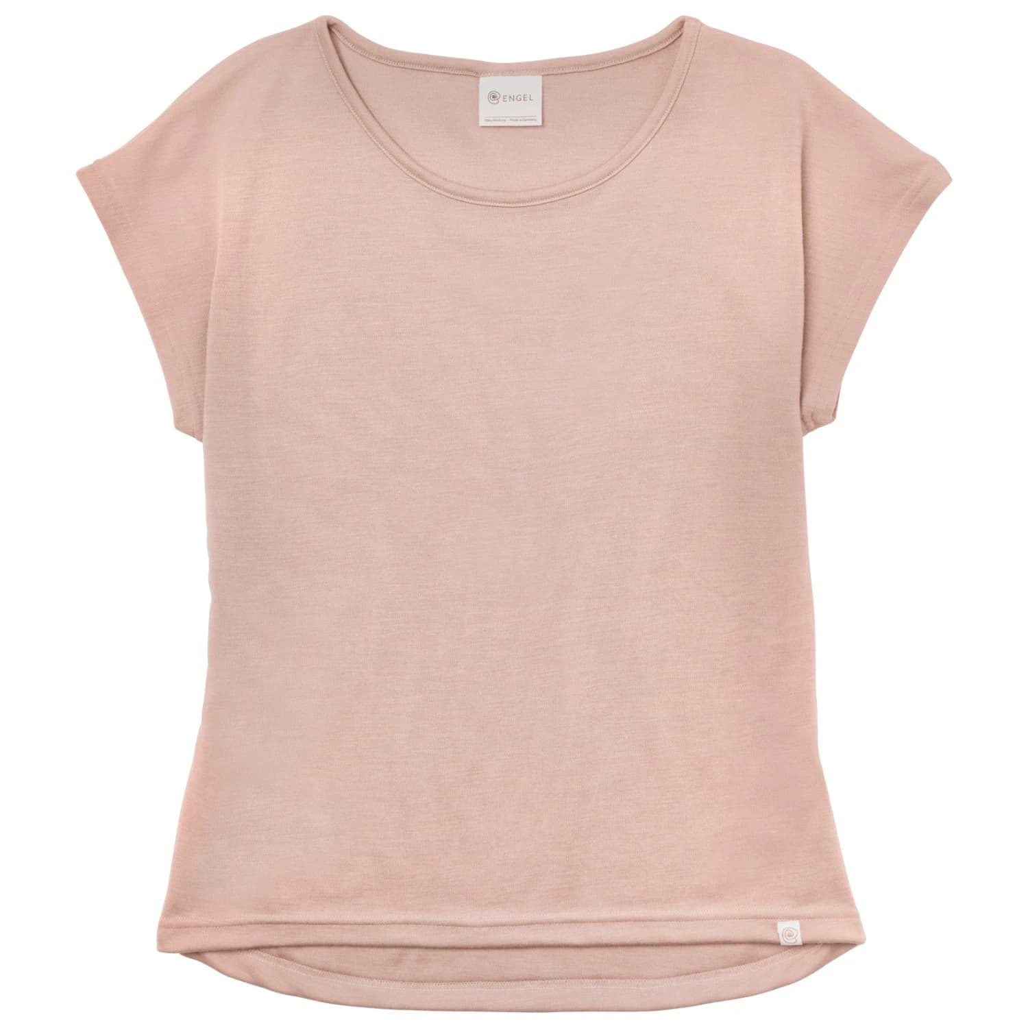 Дамско мериносово термобельо Engel Women's Shirt with Dropped Shoulders Merino shirt - Dustyrose