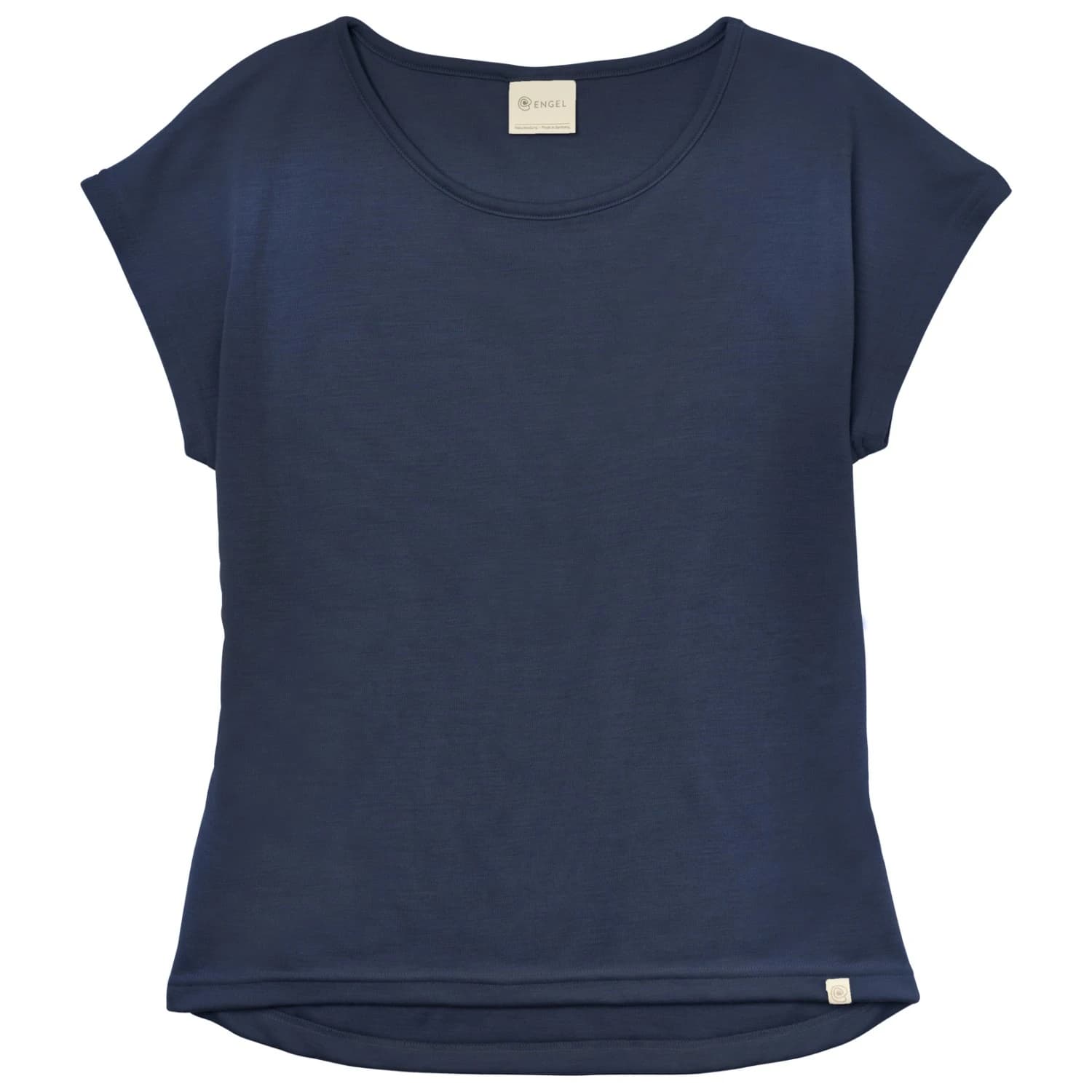 Дамско мериносово термобельо Engel Women's Shirt with Dropped Shoulders Merino shirt - Marine