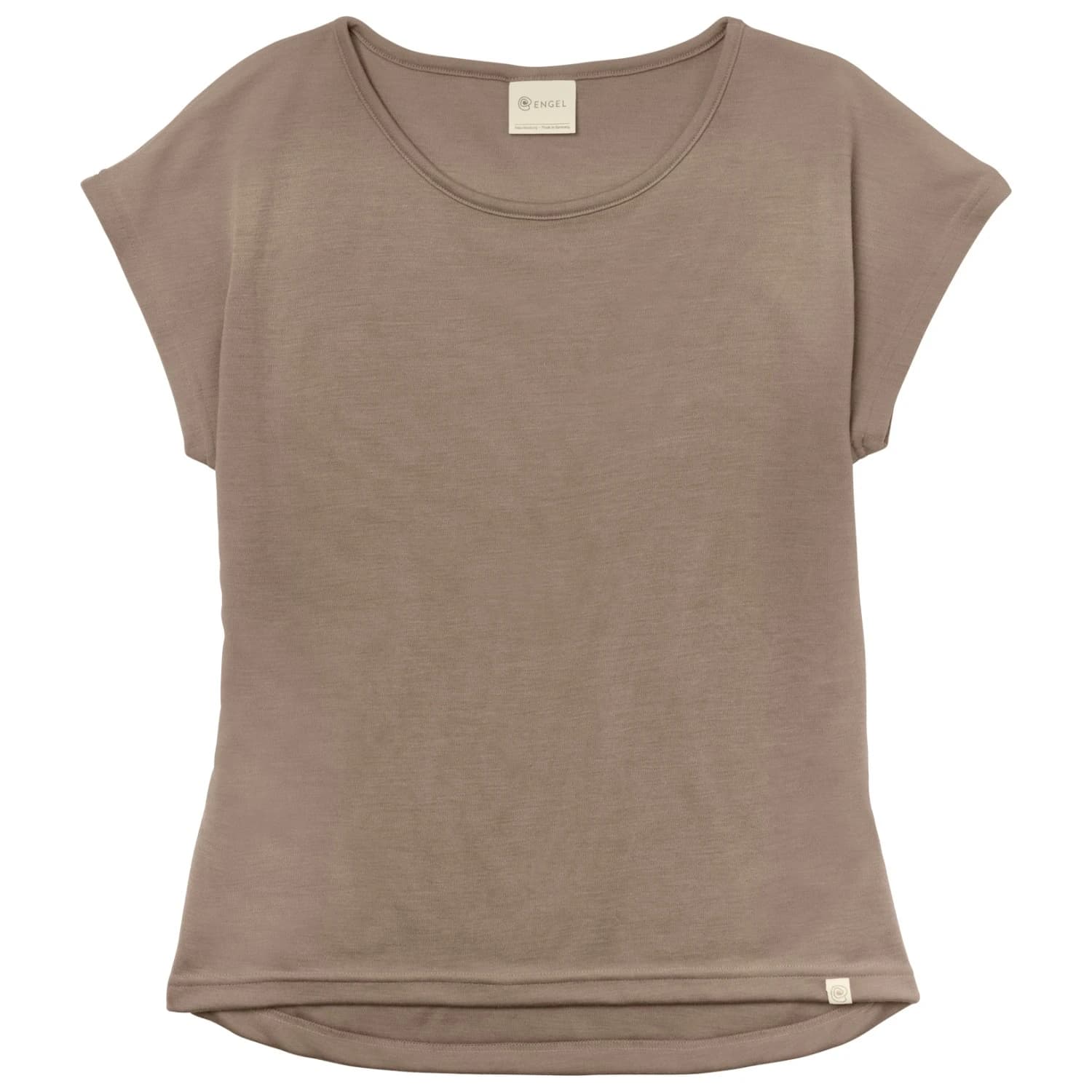 Дамско мериносово термобельо Engel Women's Shirt with Dropped Shoulders Merino shirt - Sand