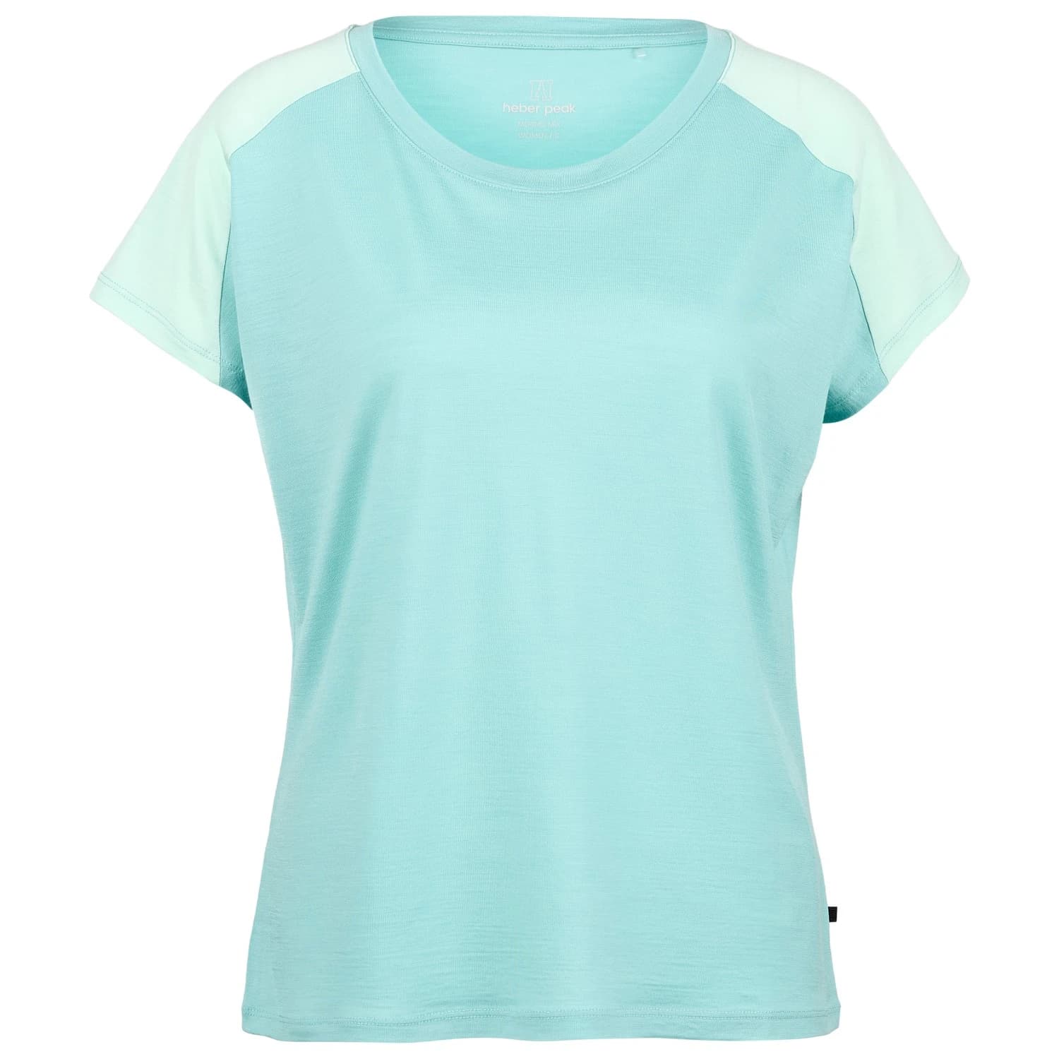 Дамска мериносова блуза Heber Peak Women's MerinoCool165 EvergreenHe. T-Shirt Merino shirt - Summer Teal / Light Teal