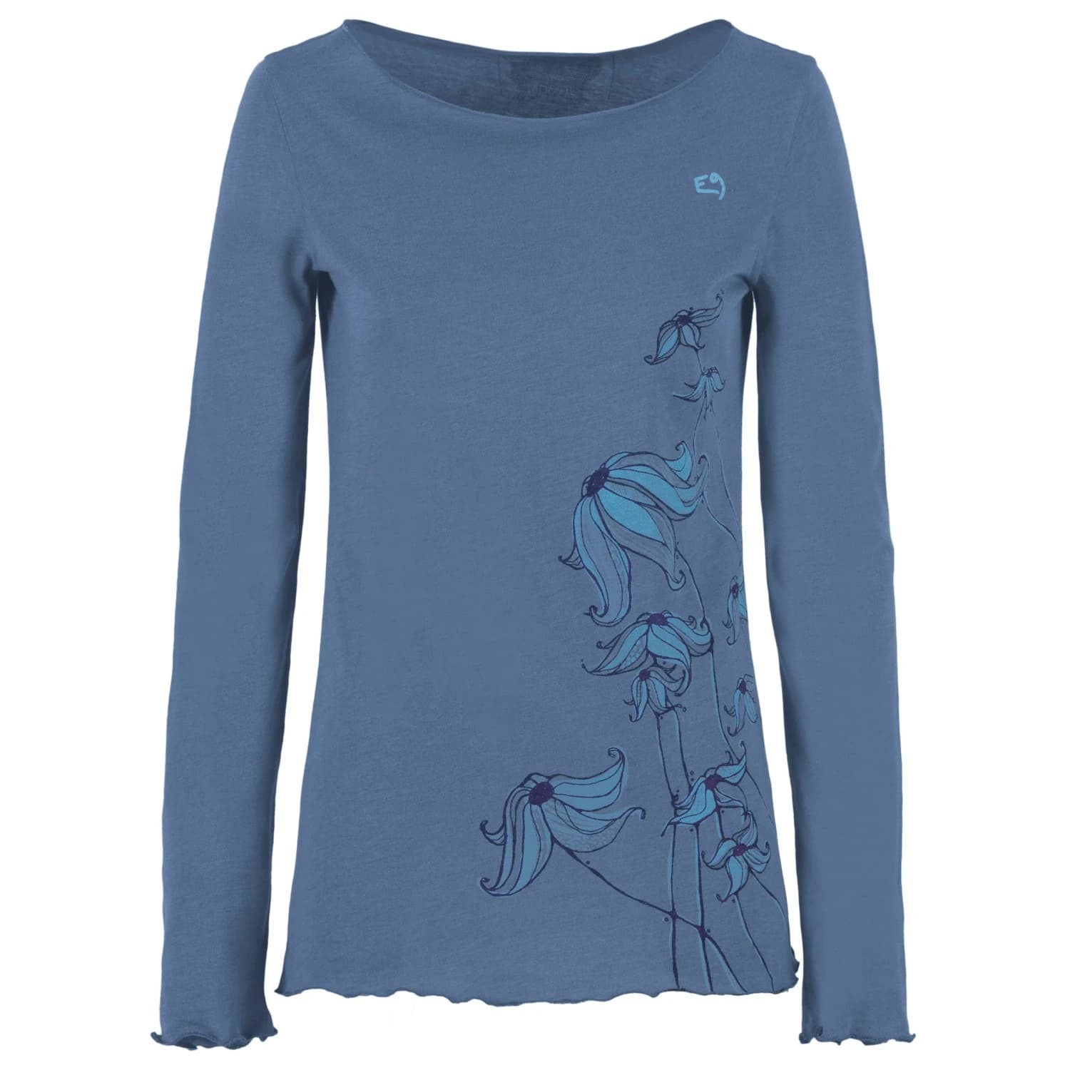 Блуза с дълъг ръкав E9 Women's Sibilla Longsleeve - Steel Blue