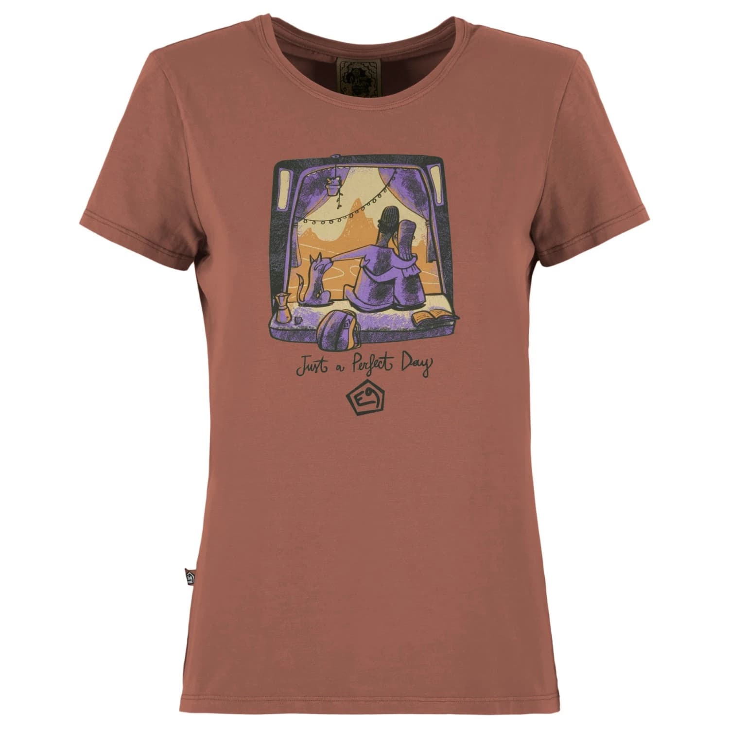 Дамска тениска E9 Women's Sunset T-shirt - Pink