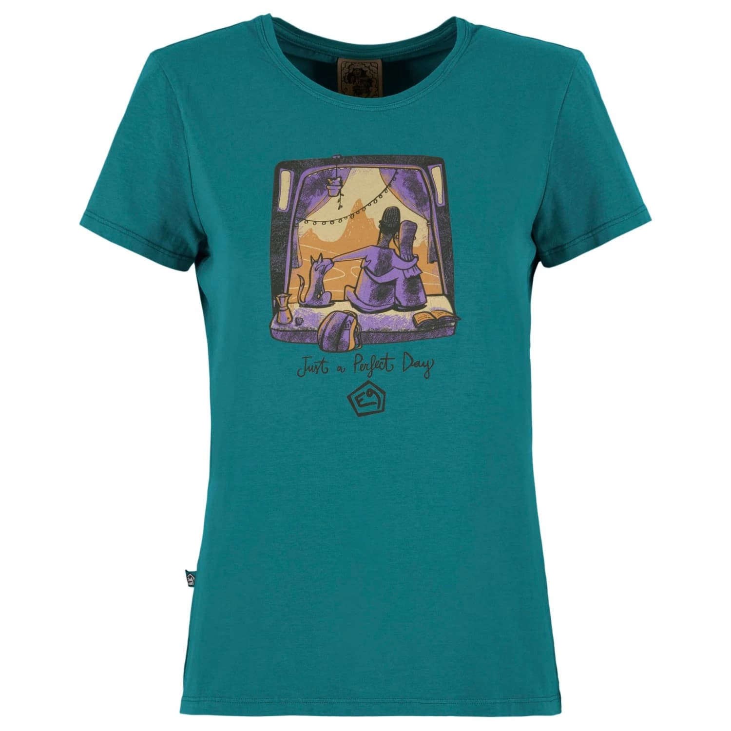 Дамска тениска E9 Women's Sunset T-shirt - Green Lake